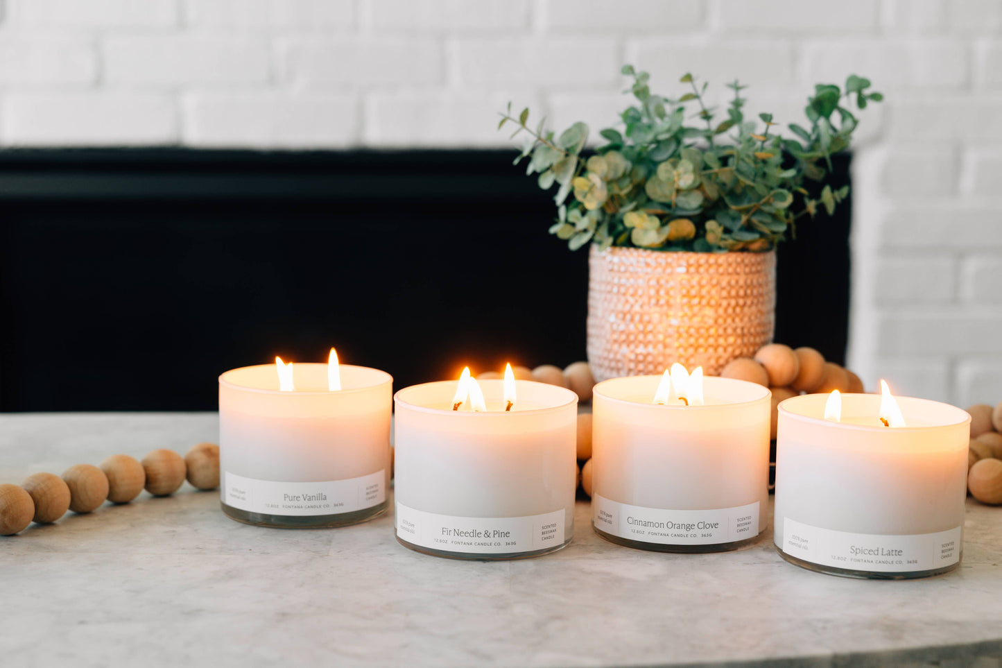 The 3-Wick Beeswax & Coconut Oil Candle Collection: Fir Needle & Pine