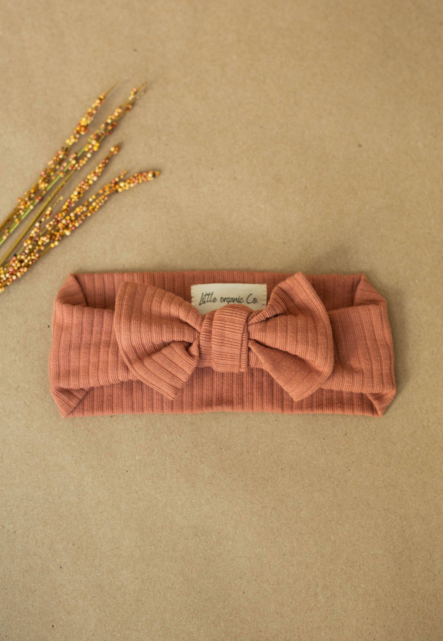 Organic Baby Bow- Sage Green