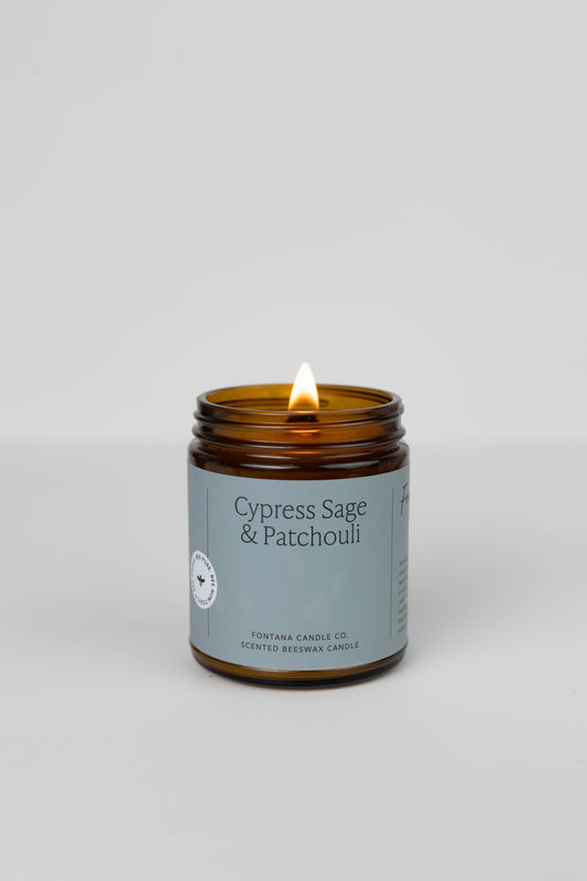 Cypress Sage & Patchouli Essential Oil Jar Candle