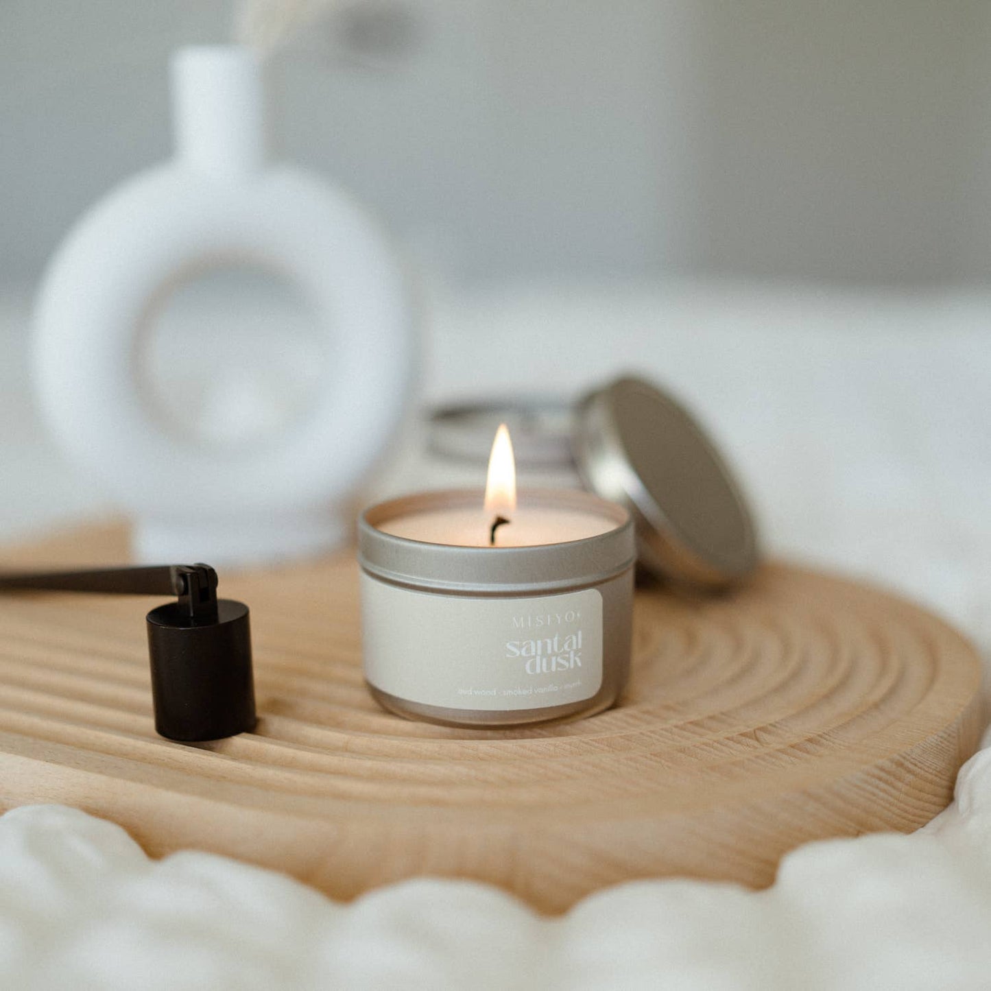 Santal Dusk | Beeswax Blend Candle Tin: 6oz