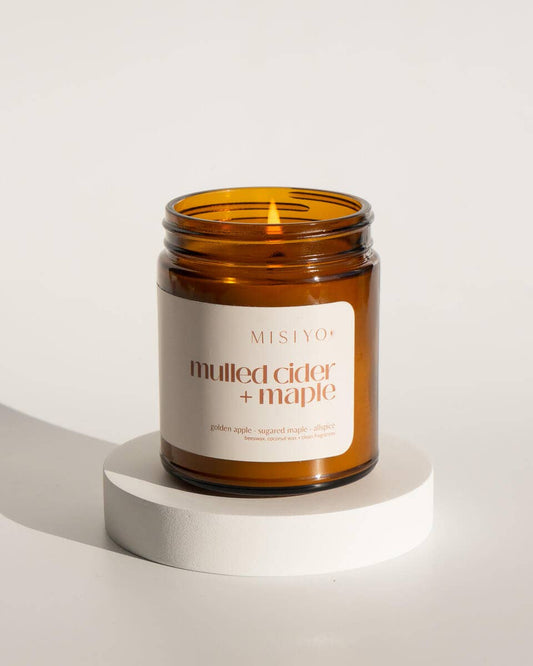 Mulled Cider + Maple | Beeswax Blend Candle Jar