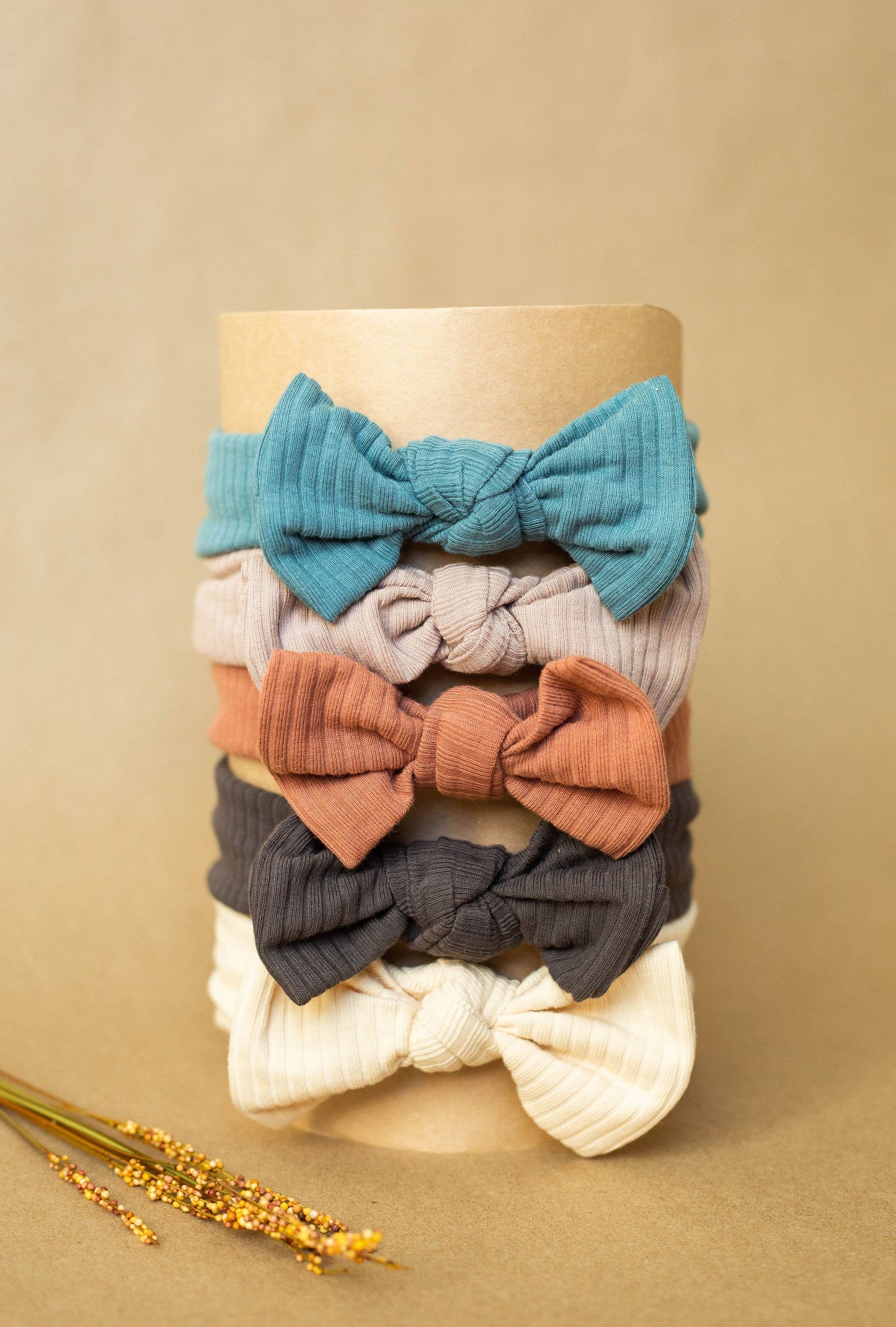 Organic Baby Bow- Sage Green