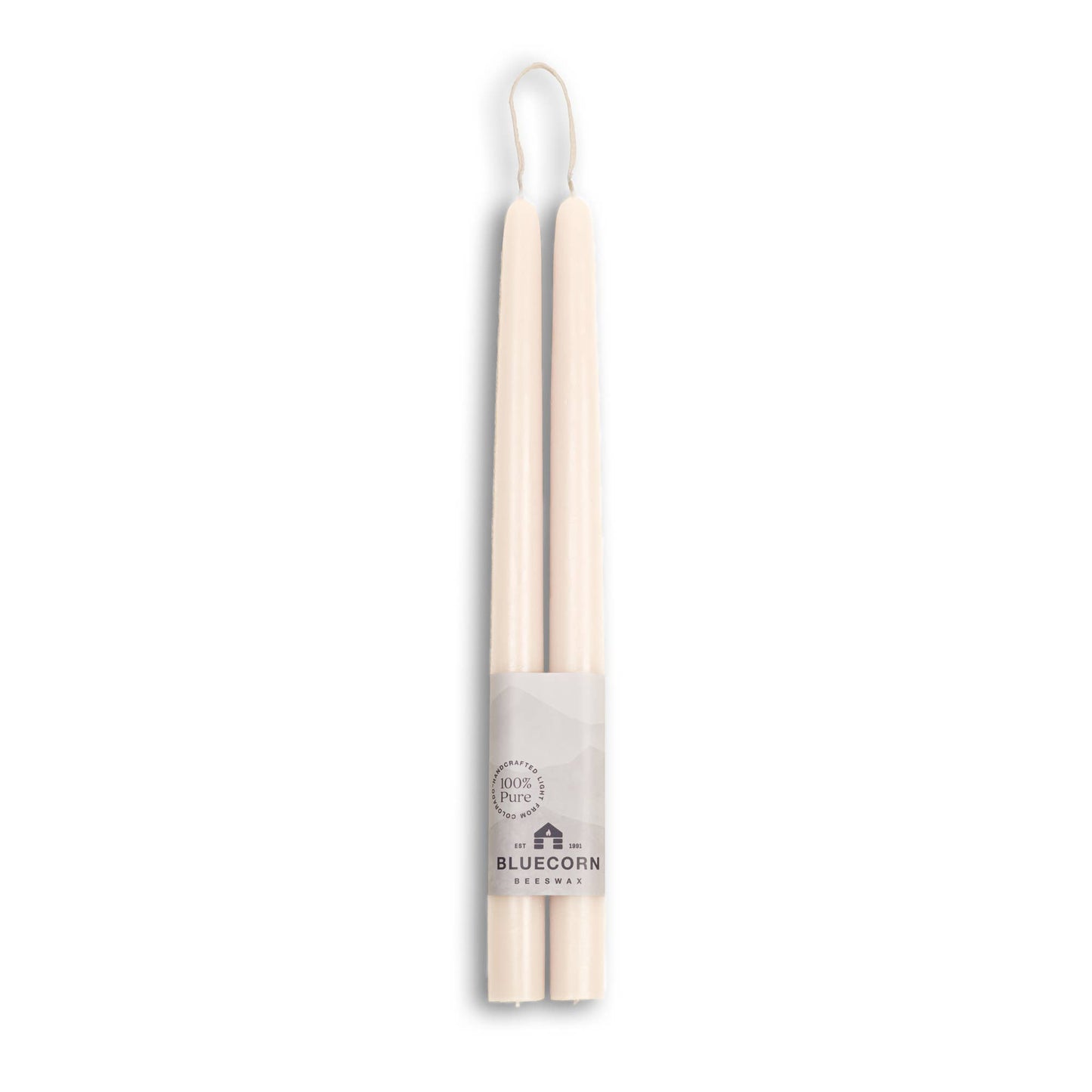 Pair of Hand-Dipped Beeswax Taper Candle Gifts for Fall Home: Burgundy / 12"