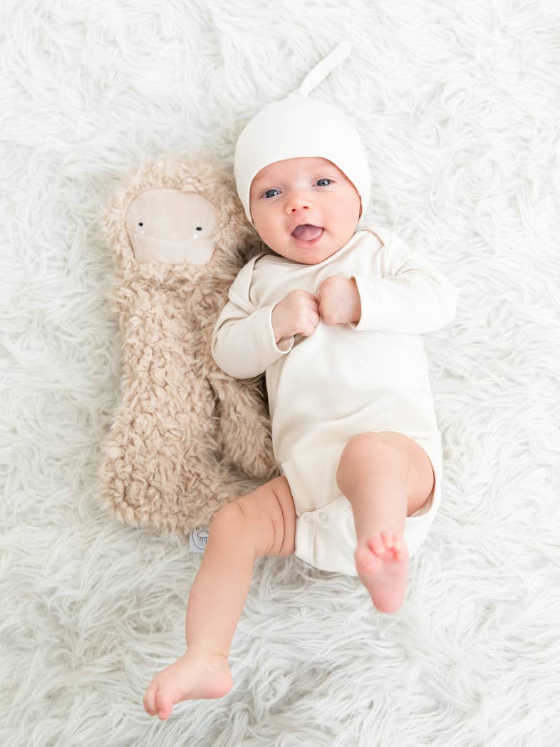 Organic Baby Long Sleeve Classic Bodysuit - Natural: NB