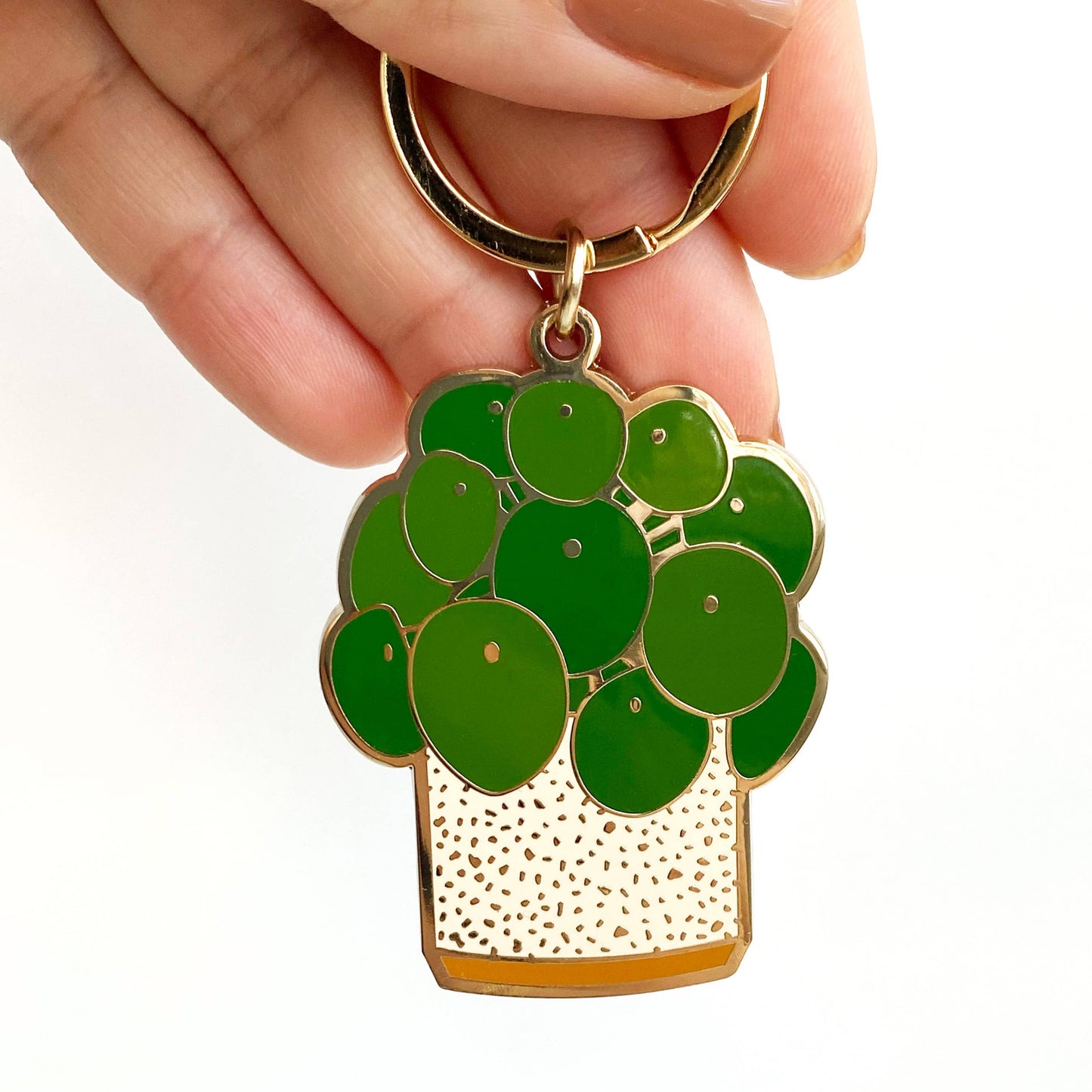 Pilea Plant Keychain | Summer Gift + Garden Gift