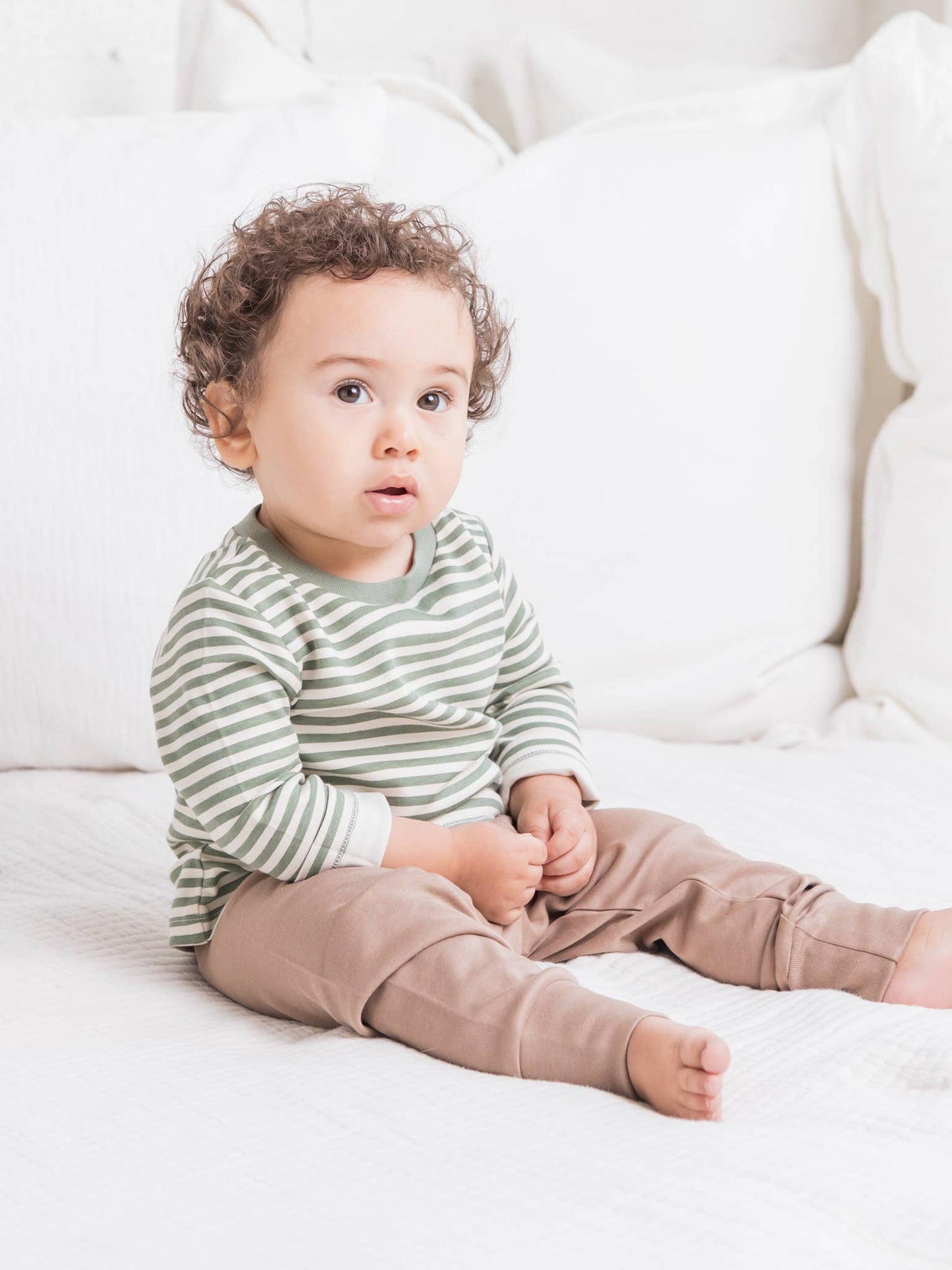Organic Baby and Kids Cruz Joggers - Truffle: 3T
