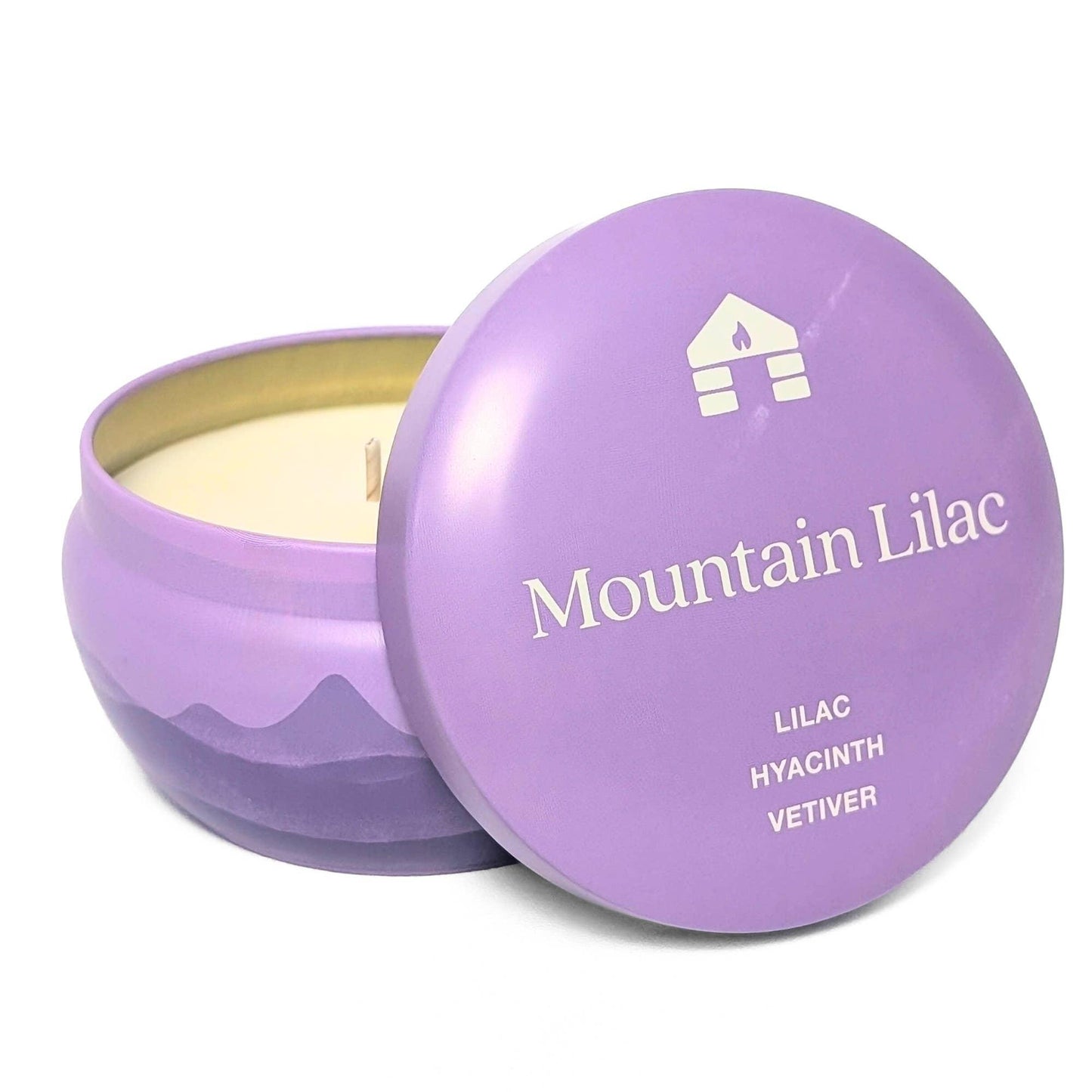 Mountain Lilac Scented Candle - Bluecorn Aromática - 8oz Tin