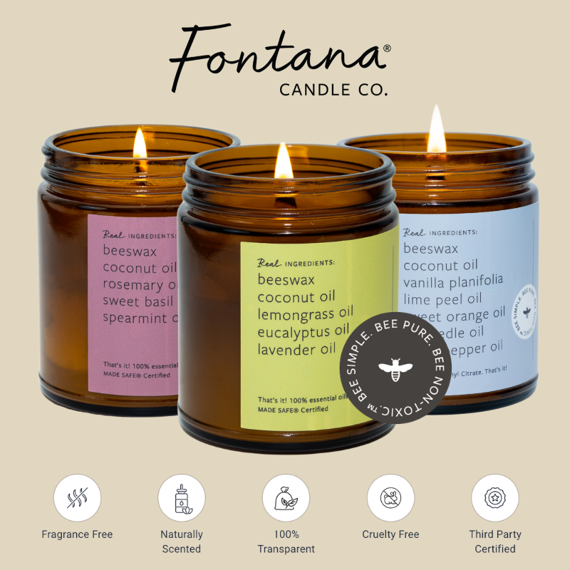 Fresh Mint & Lime Beeswax & Essential Oil Jar Candle