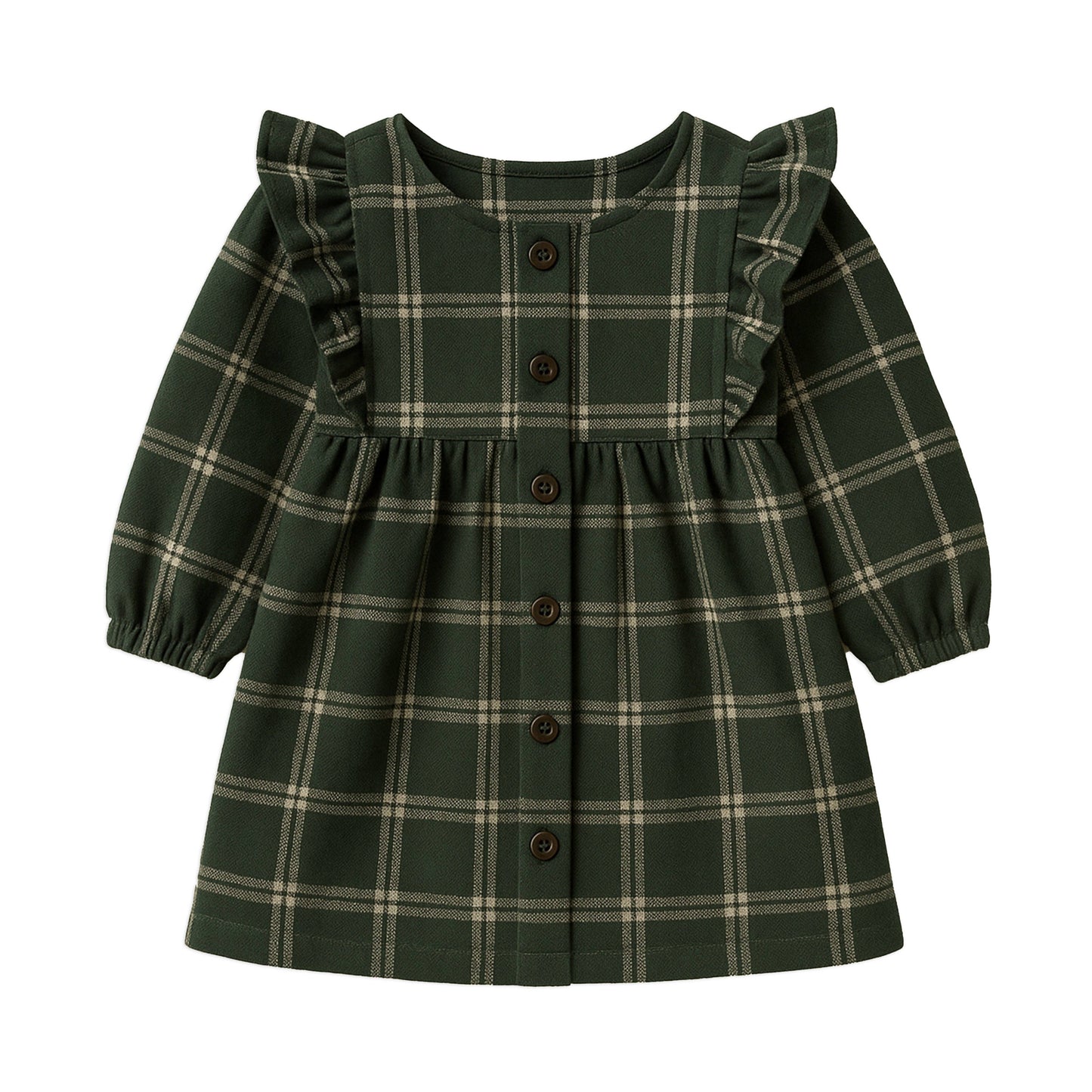 Rya Flannel Ruffle Dress