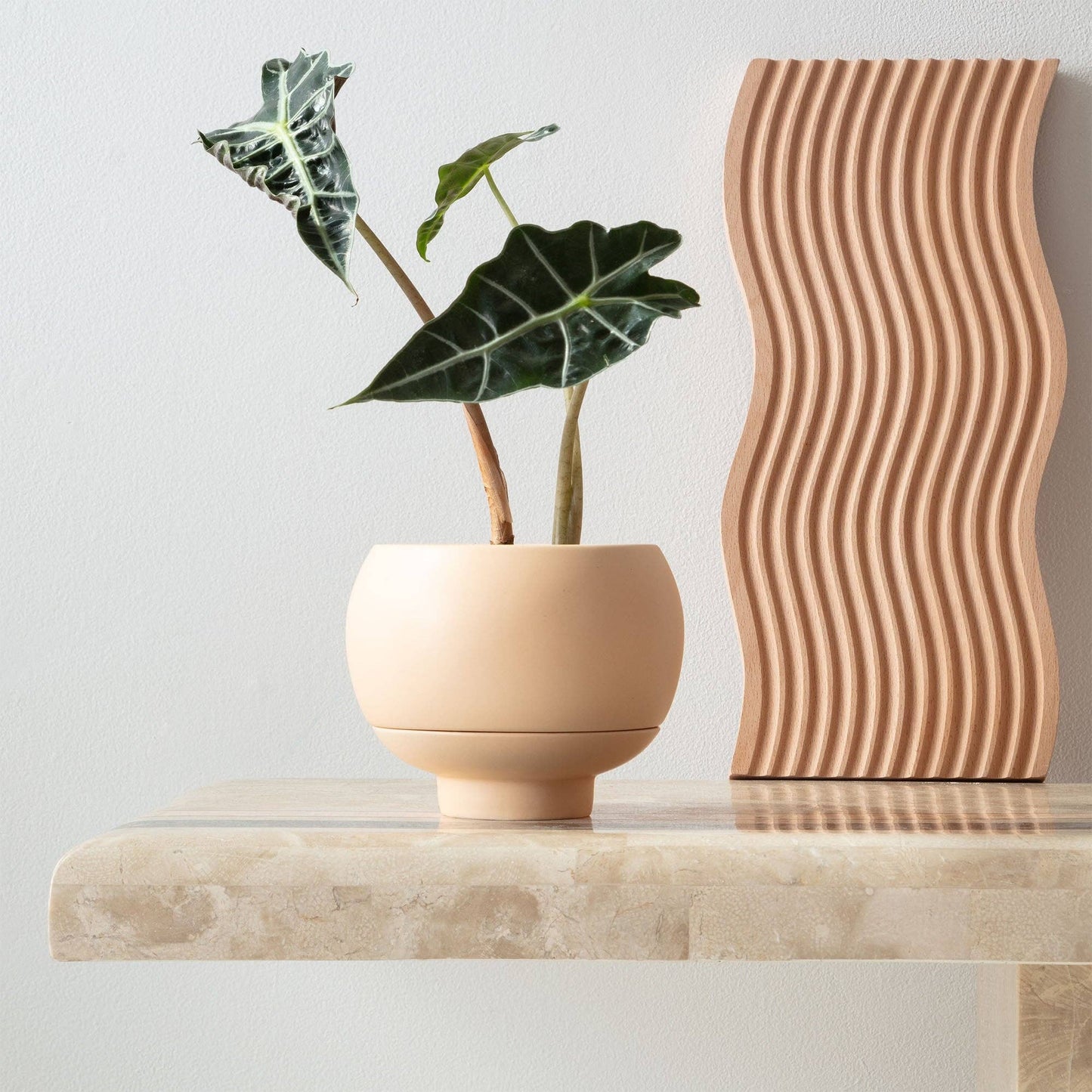 Sutton 15 Ceramic Self Watering Pot: Cobalt