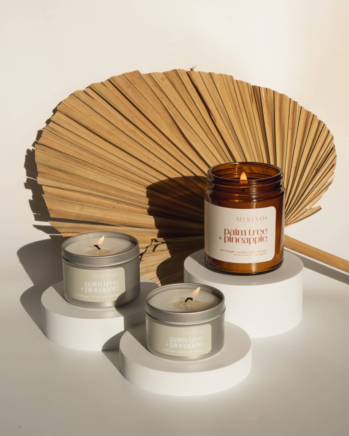 Palm Tree + Pineapple | Beeswax Blend Candle Jar