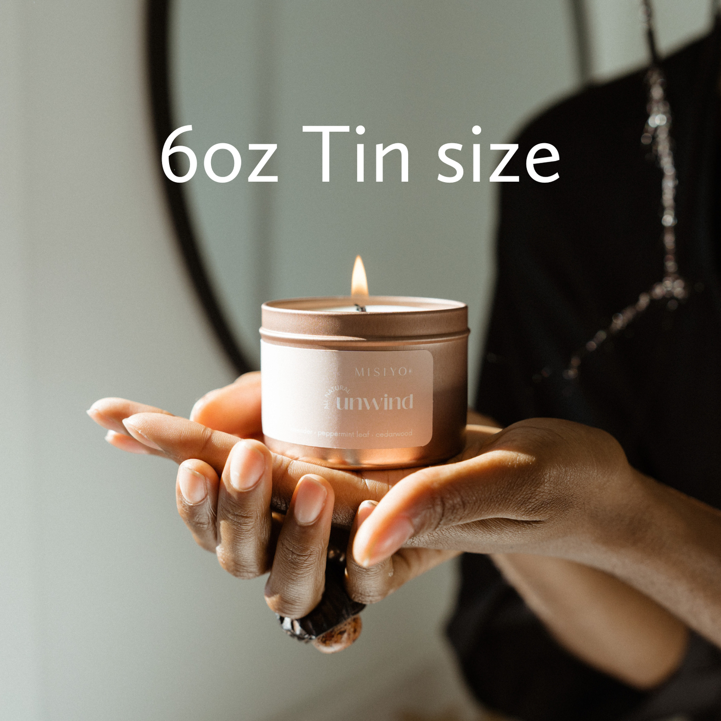 Evergreen + Mistletoe | Beeswax Blend Candle Tin: 4oz