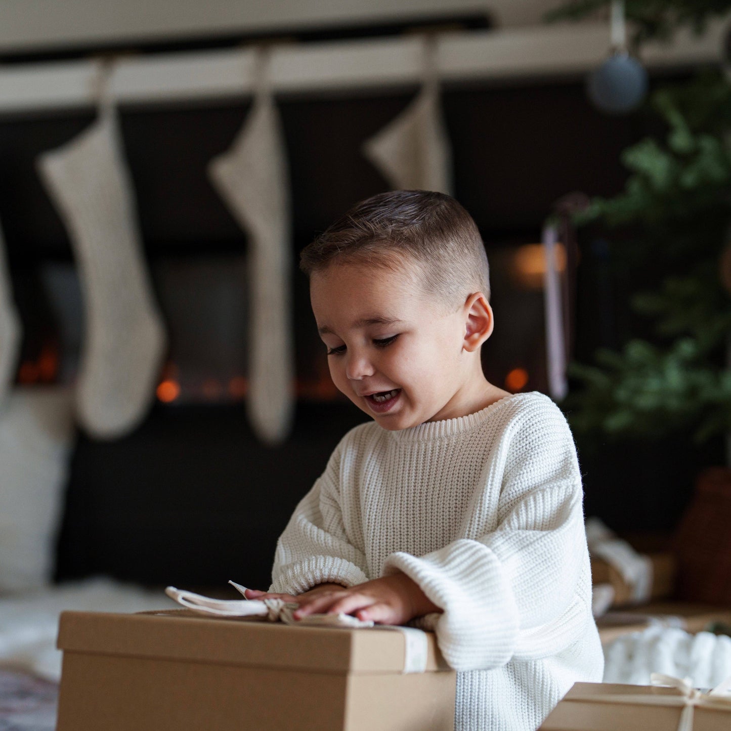 Organic Oversized Knit Sweater: Alfalfa / 18-24M