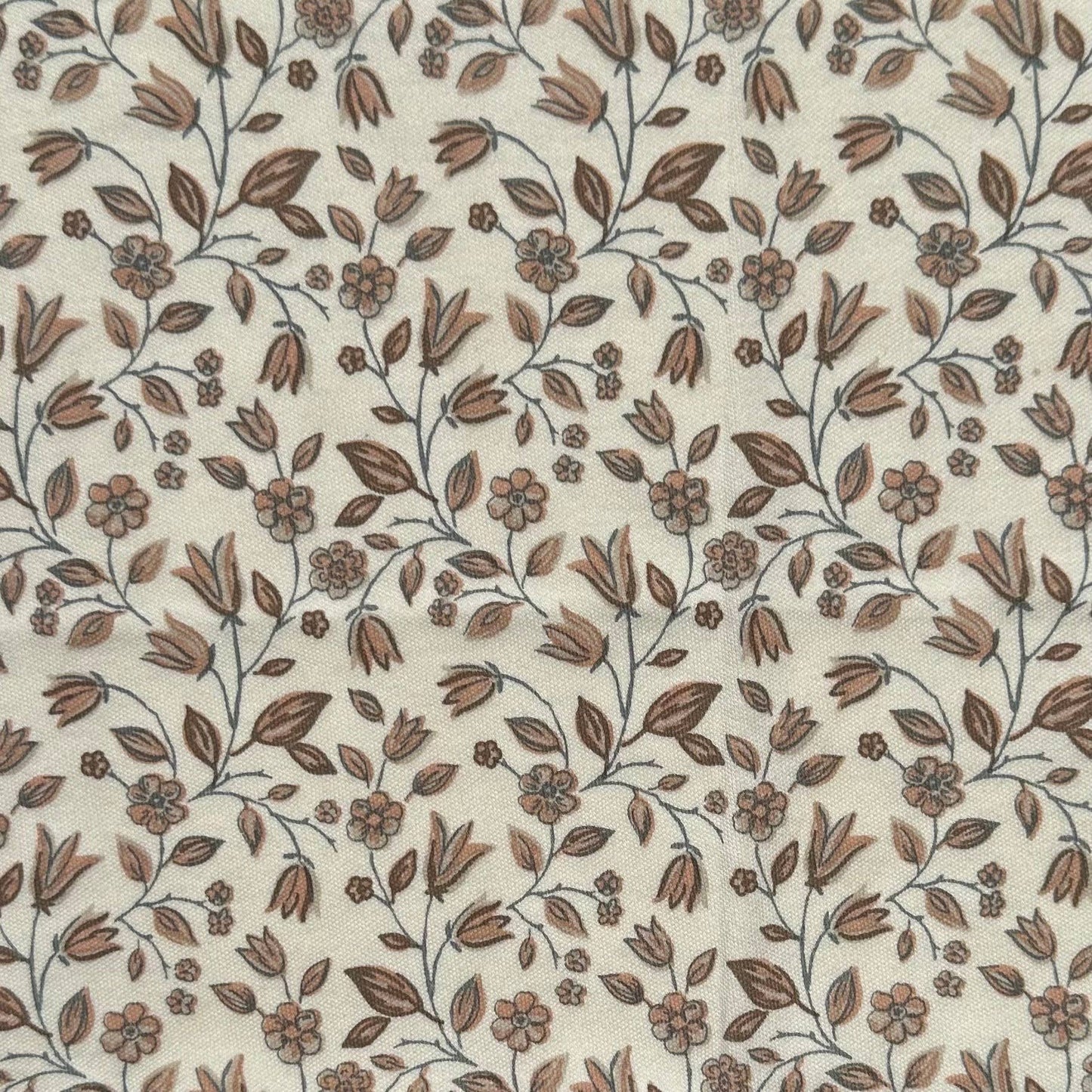 Organic Baby Muslin Swaddle Blanket - Yuma Floral/Teal+Taupe