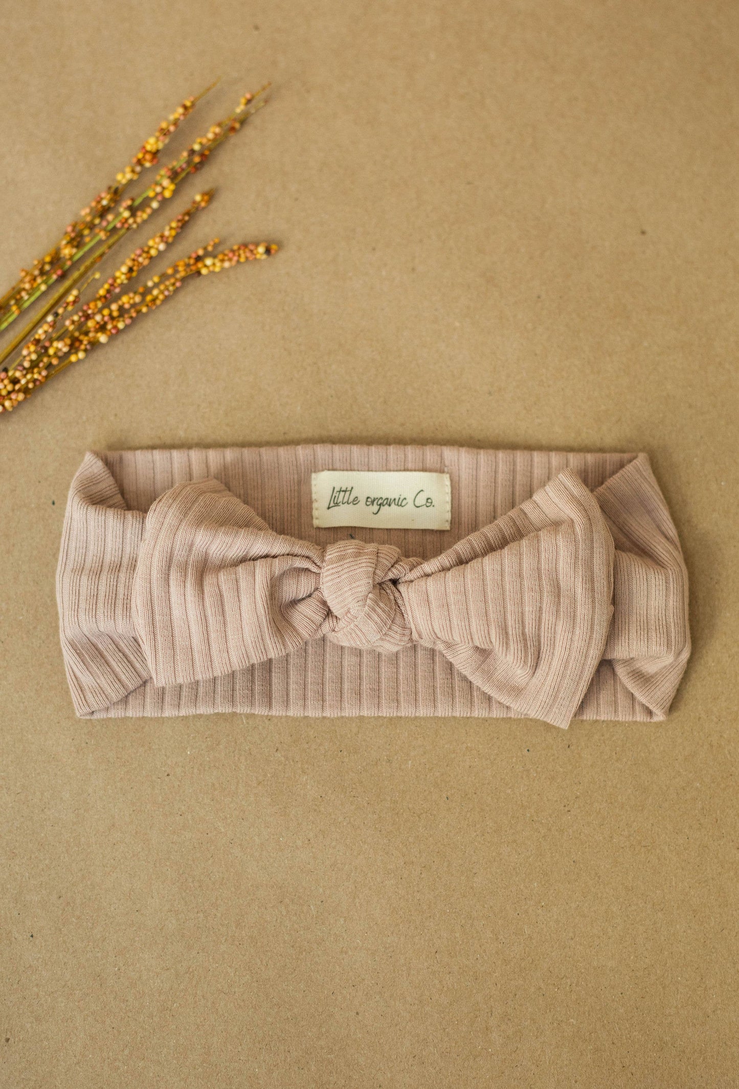 Organic Baby Bow- Sage Green
