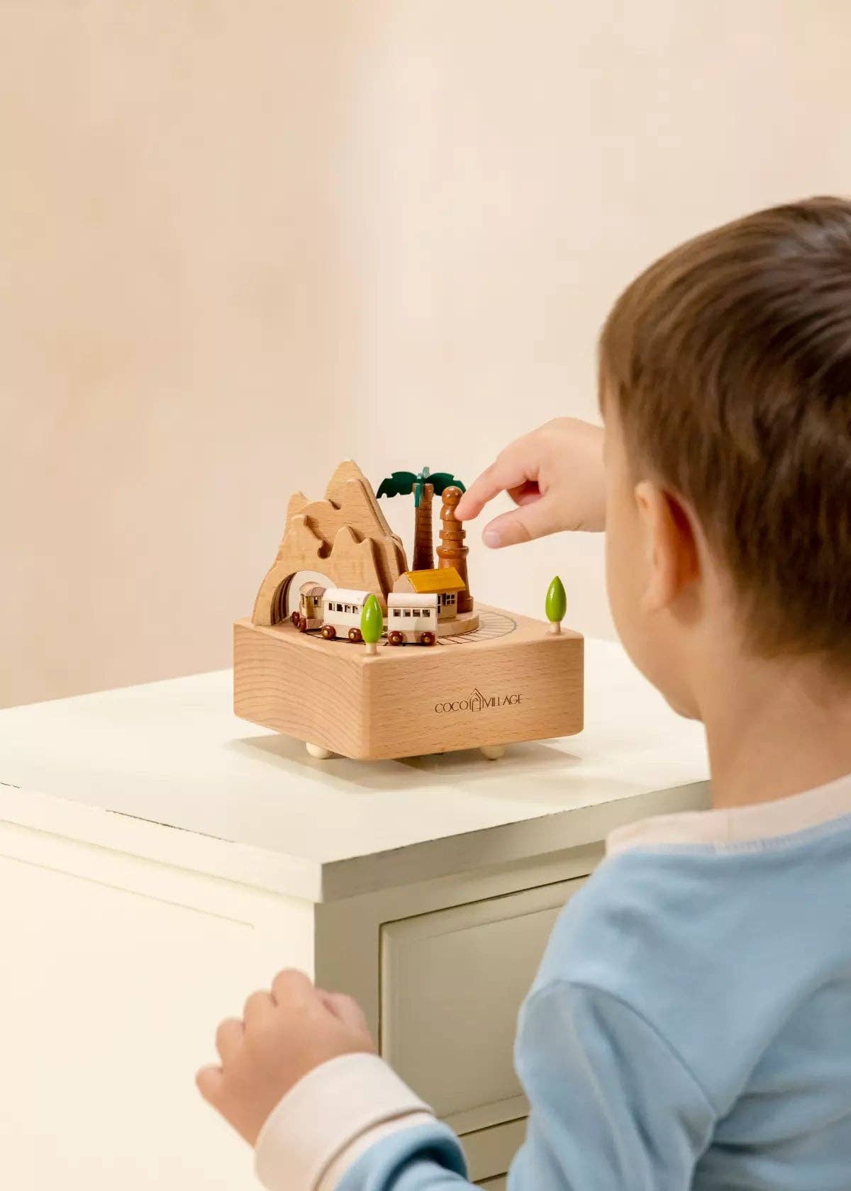 Wooden Music Box - Little Train