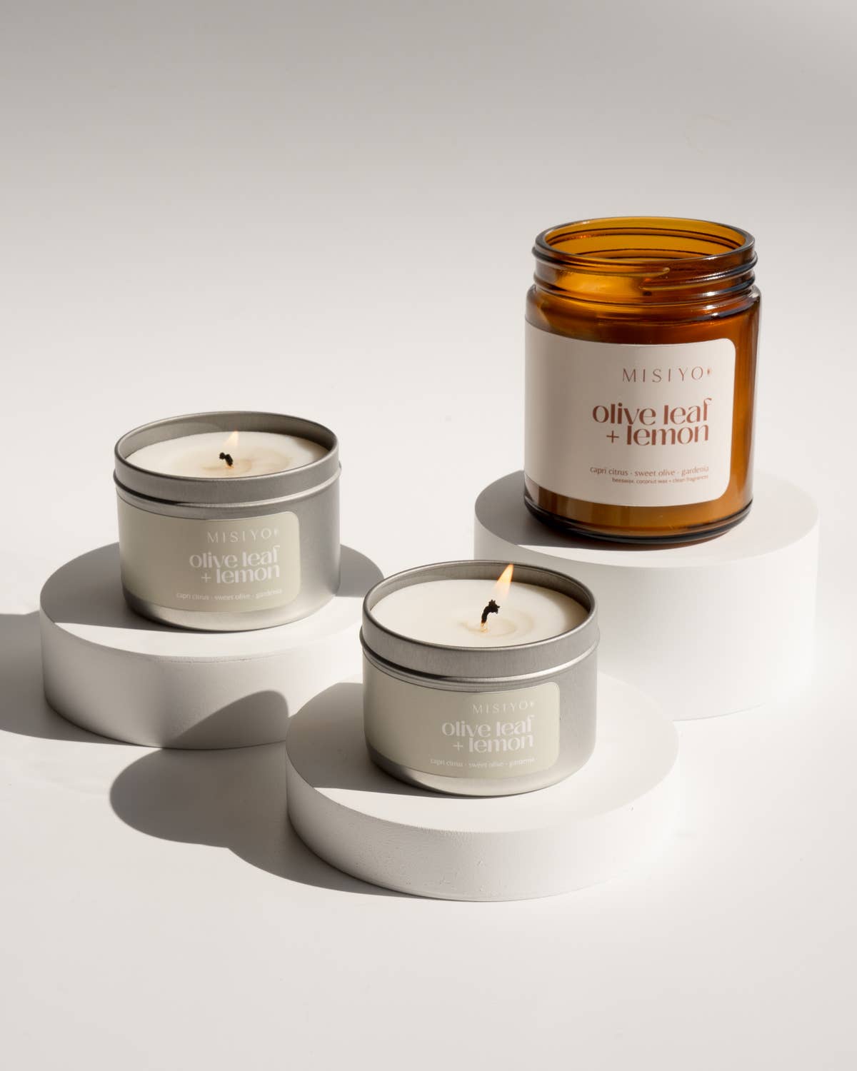 Olive Leaf + Lemon | Beeswax Blend Candle Tin: 4oz