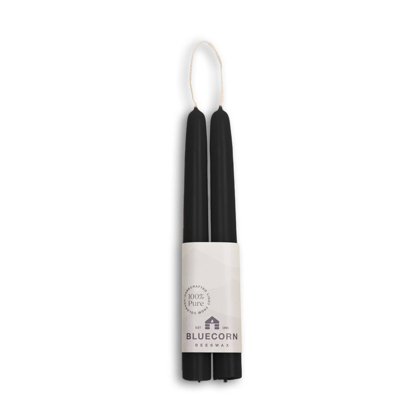 Pair of Hand-Dipped Beeswax Taper Candle Gifts for Fall Home: Burgundy / 12"