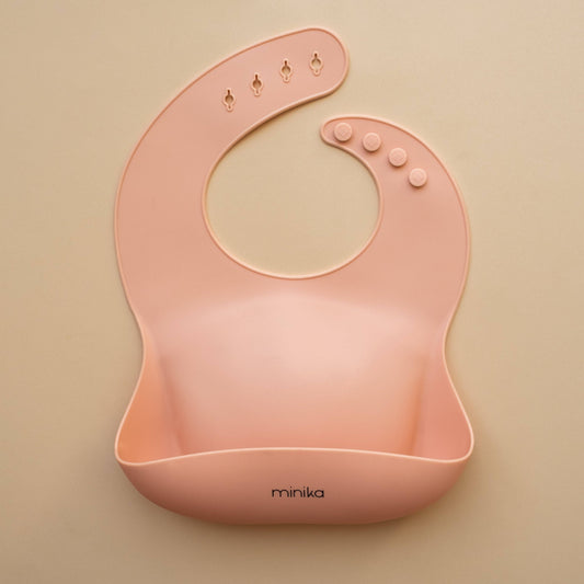 Silicone bib - Blush