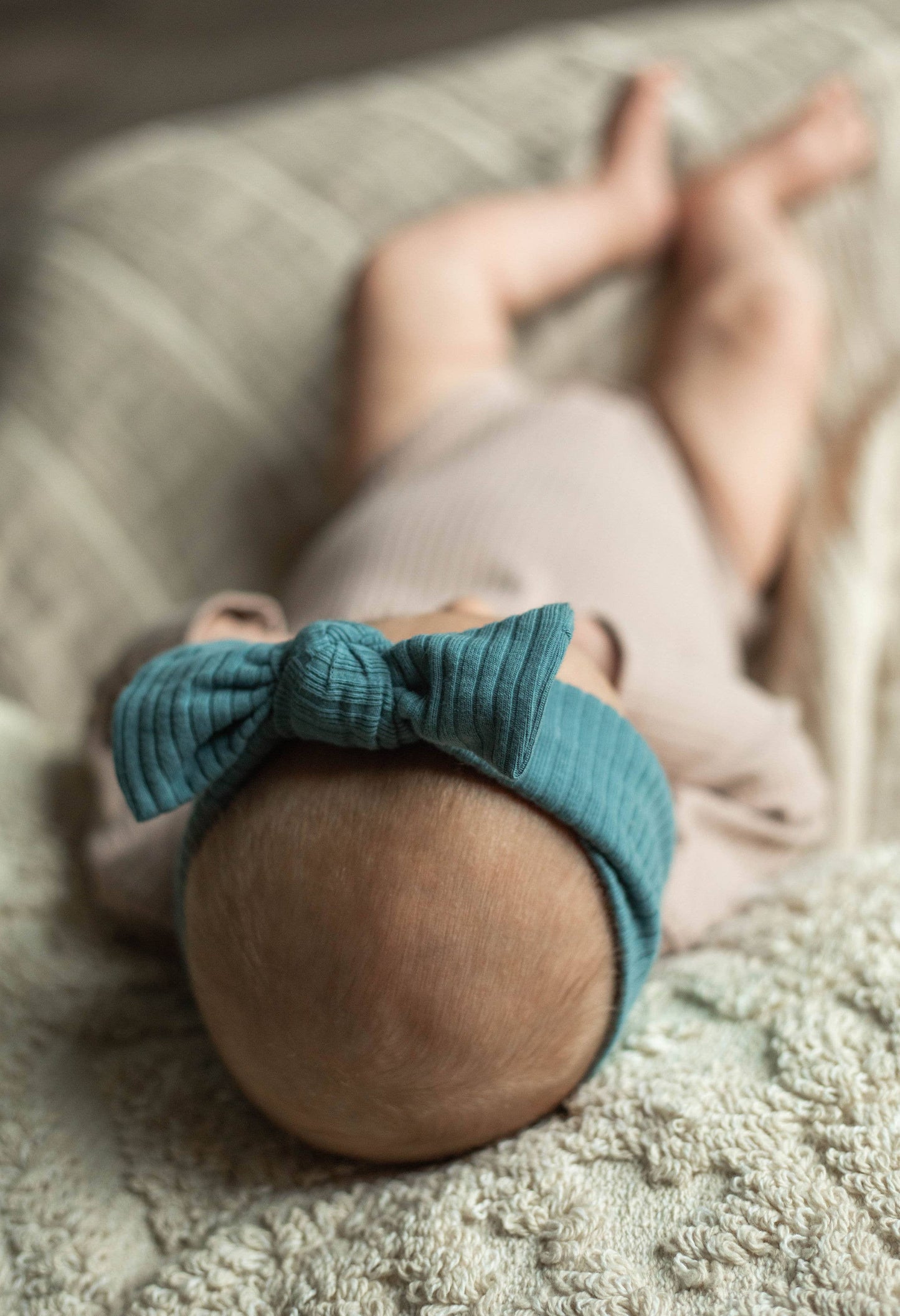 Organic Baby Bow- Sage Green