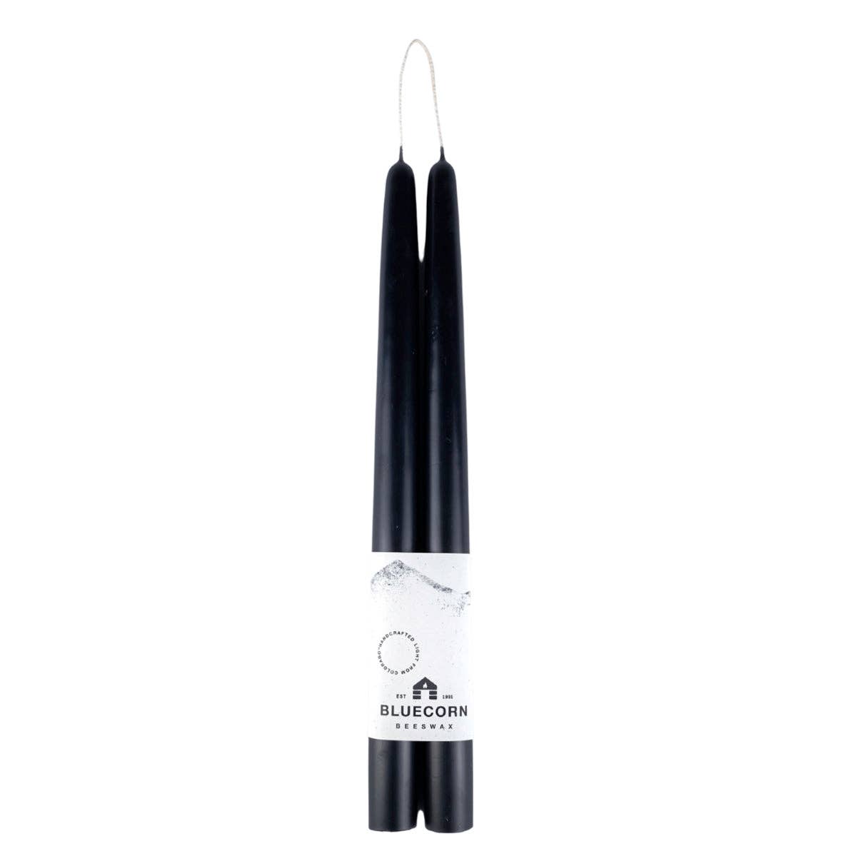 Pair of Hand-Dipped Beeswax Taper Candles: 12" / Ivory