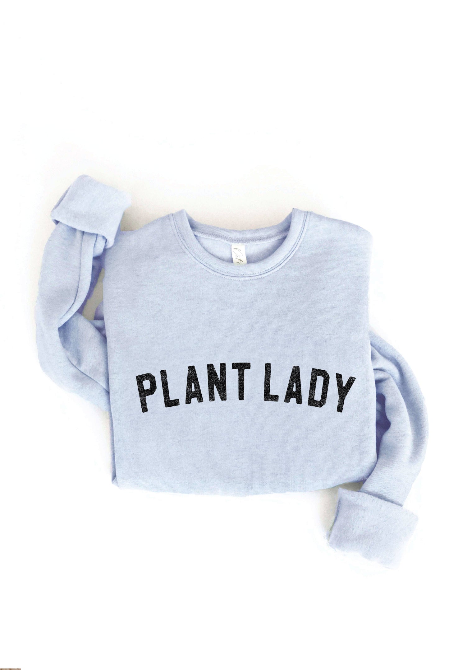 PLANT LADY Print Graphic Sweatshirt: MAUVE / XL