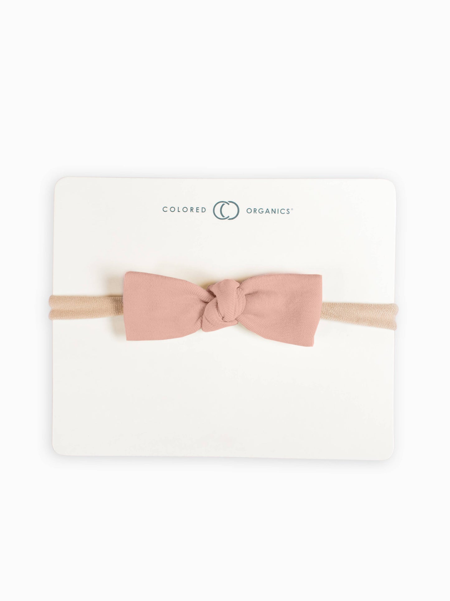 Organic Baby Dainty Bow Headband - - Blush