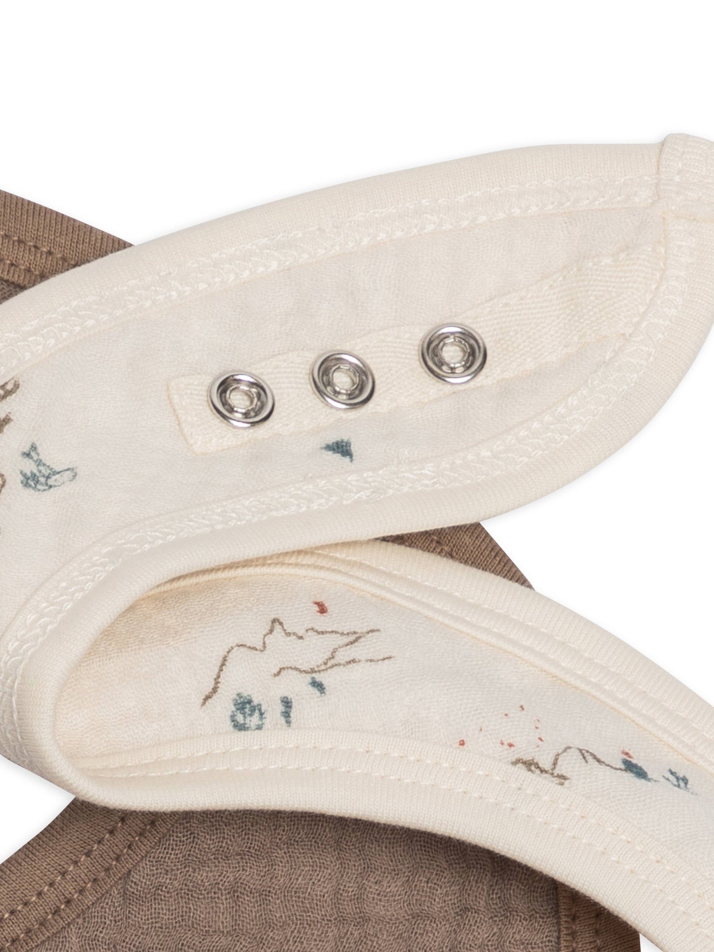 Organic 2-Pack Muslin Bibs - Desert + Taupe