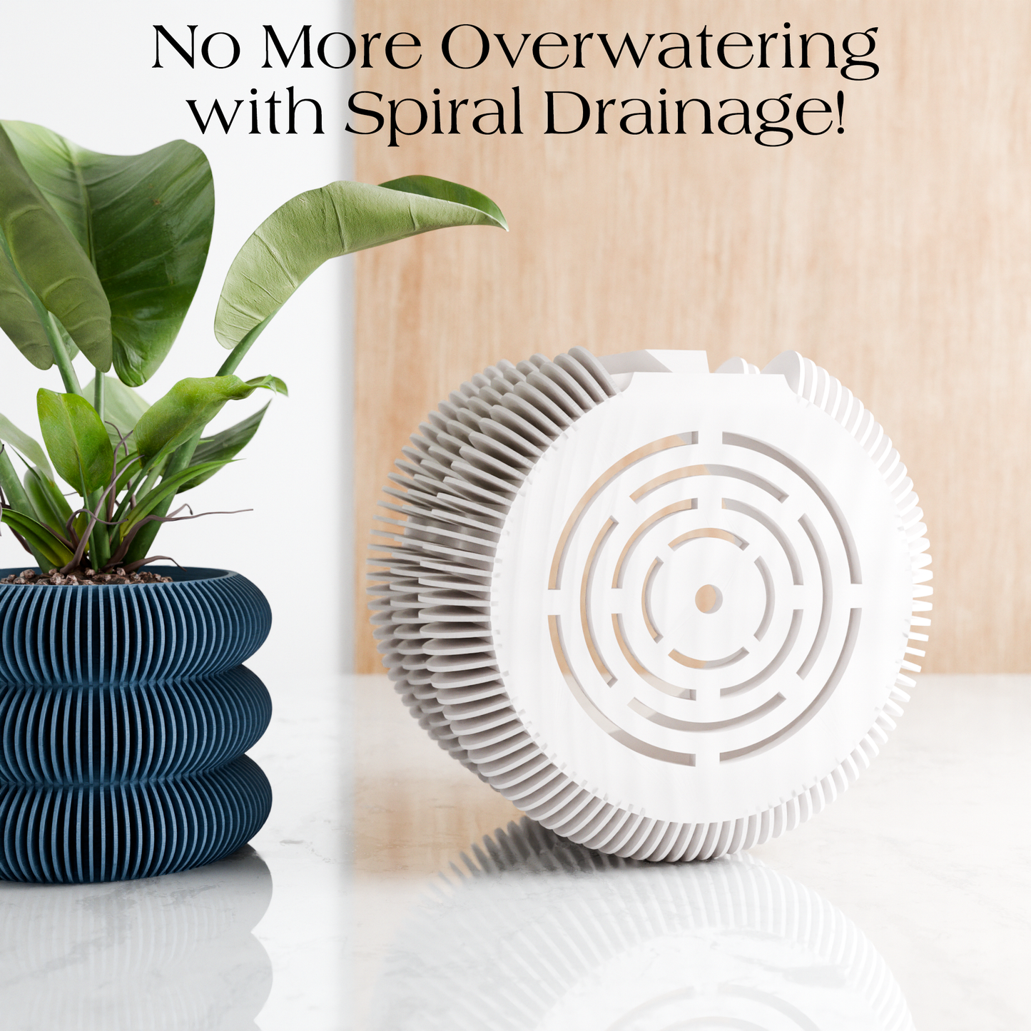 Hanging TRIPLE BUBBLE Wall Planter: Muted Green / Medium