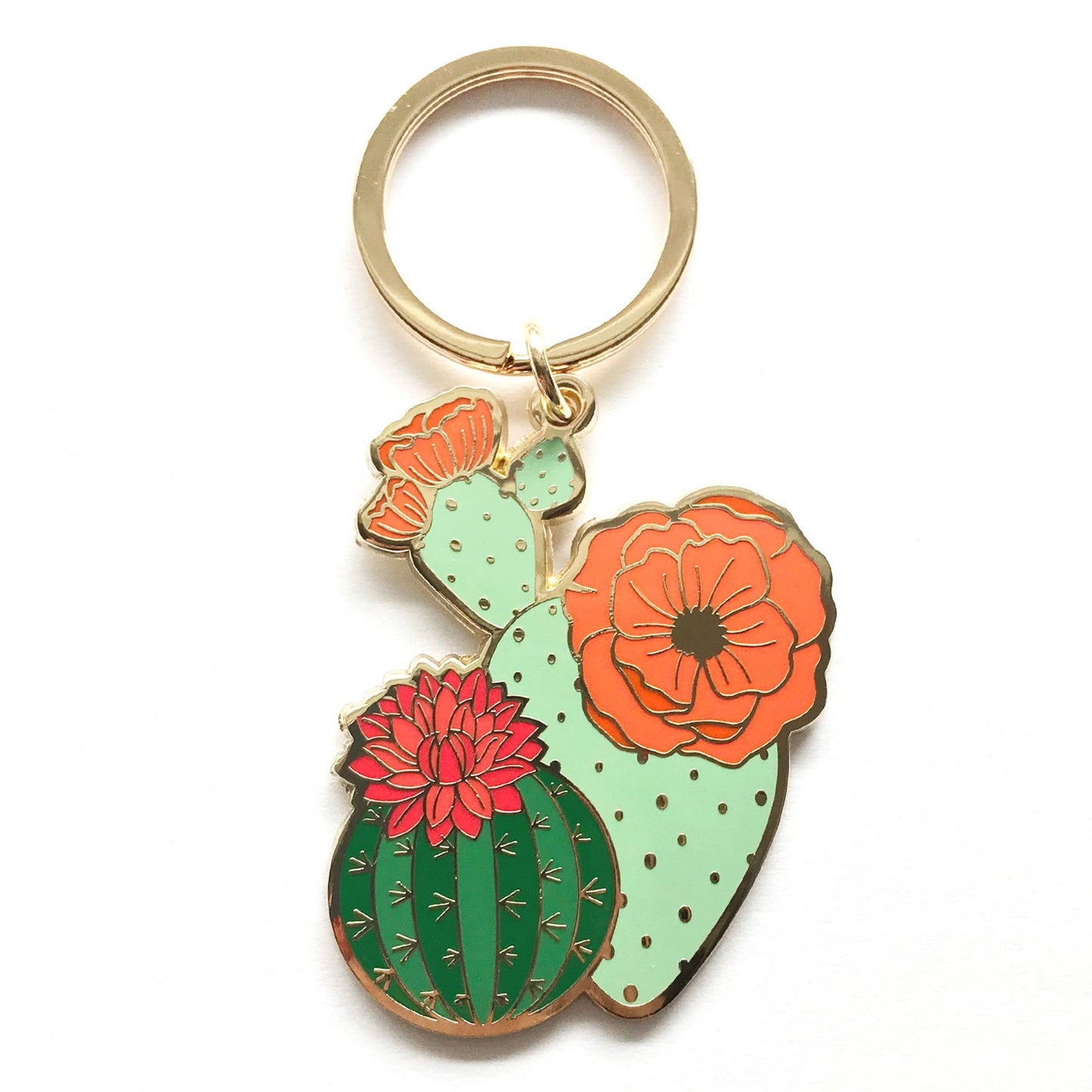 Blooming Cacti Plant Keychain | Mother's Day Gift
