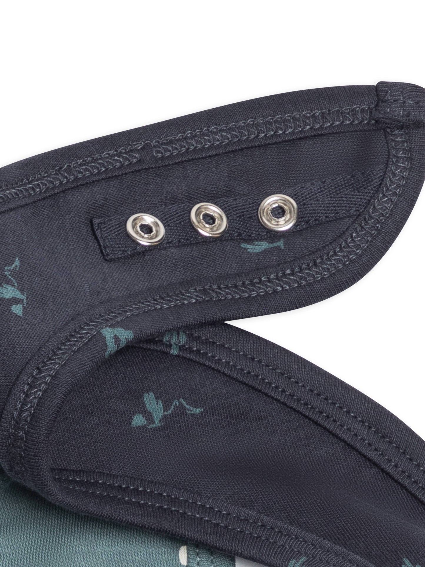 Organic Baby 2-Pack Bibs - Square Dot + Cactus Navy