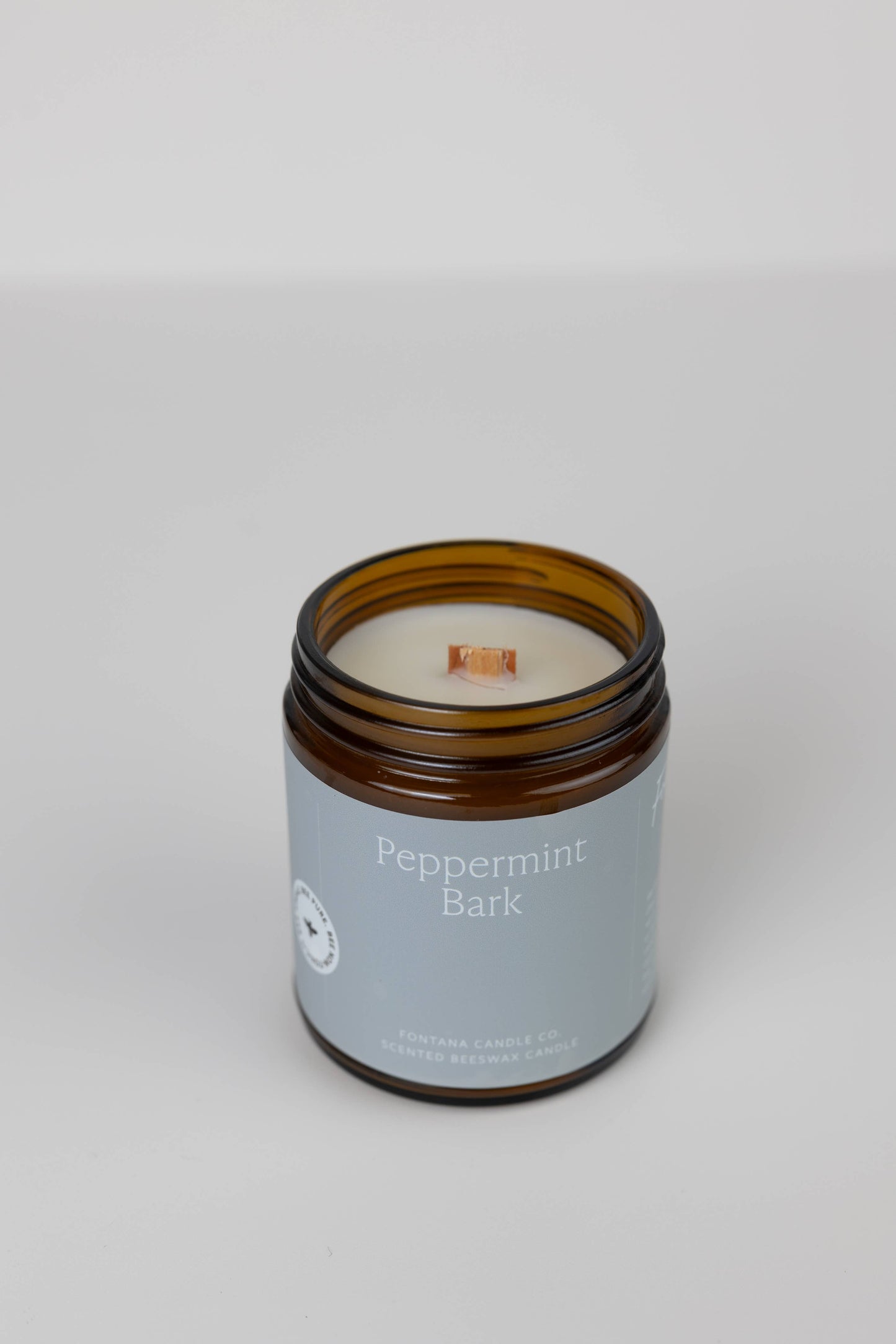 Peppermint Bark Natural Essential Oil Beeswax Candle