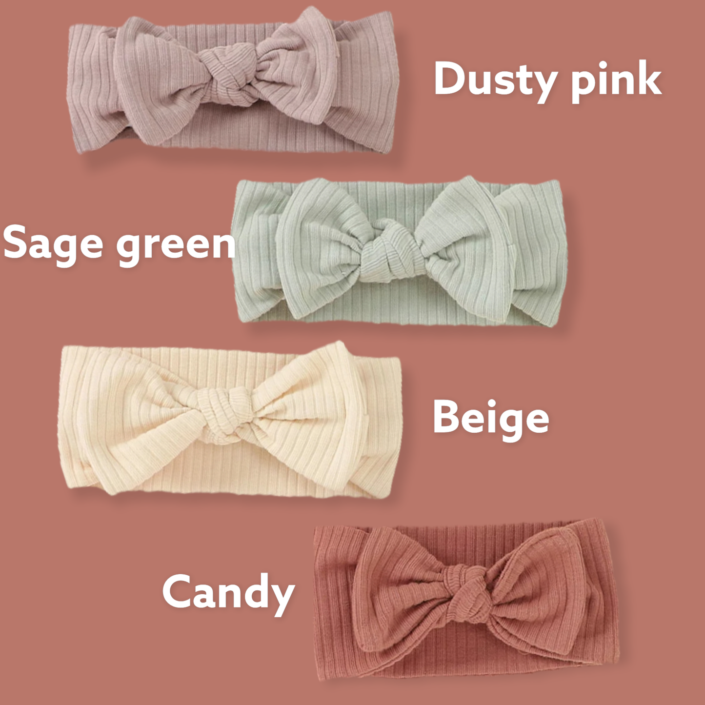 Organic Baby Bow- Sage Green