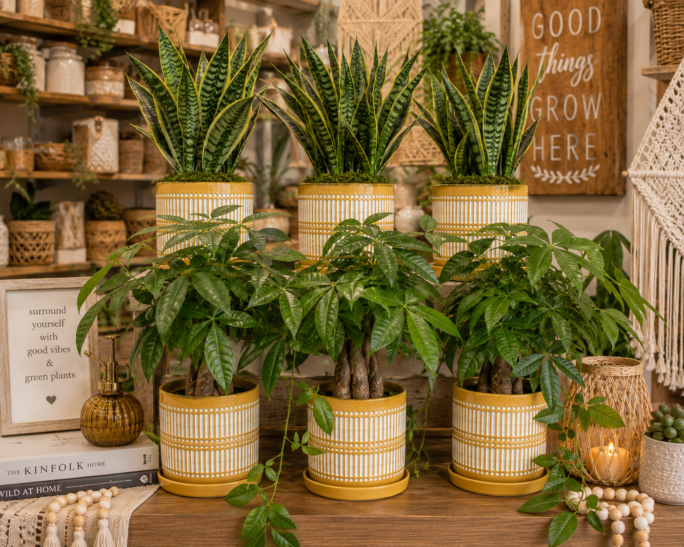 Yellow Linear Planter
