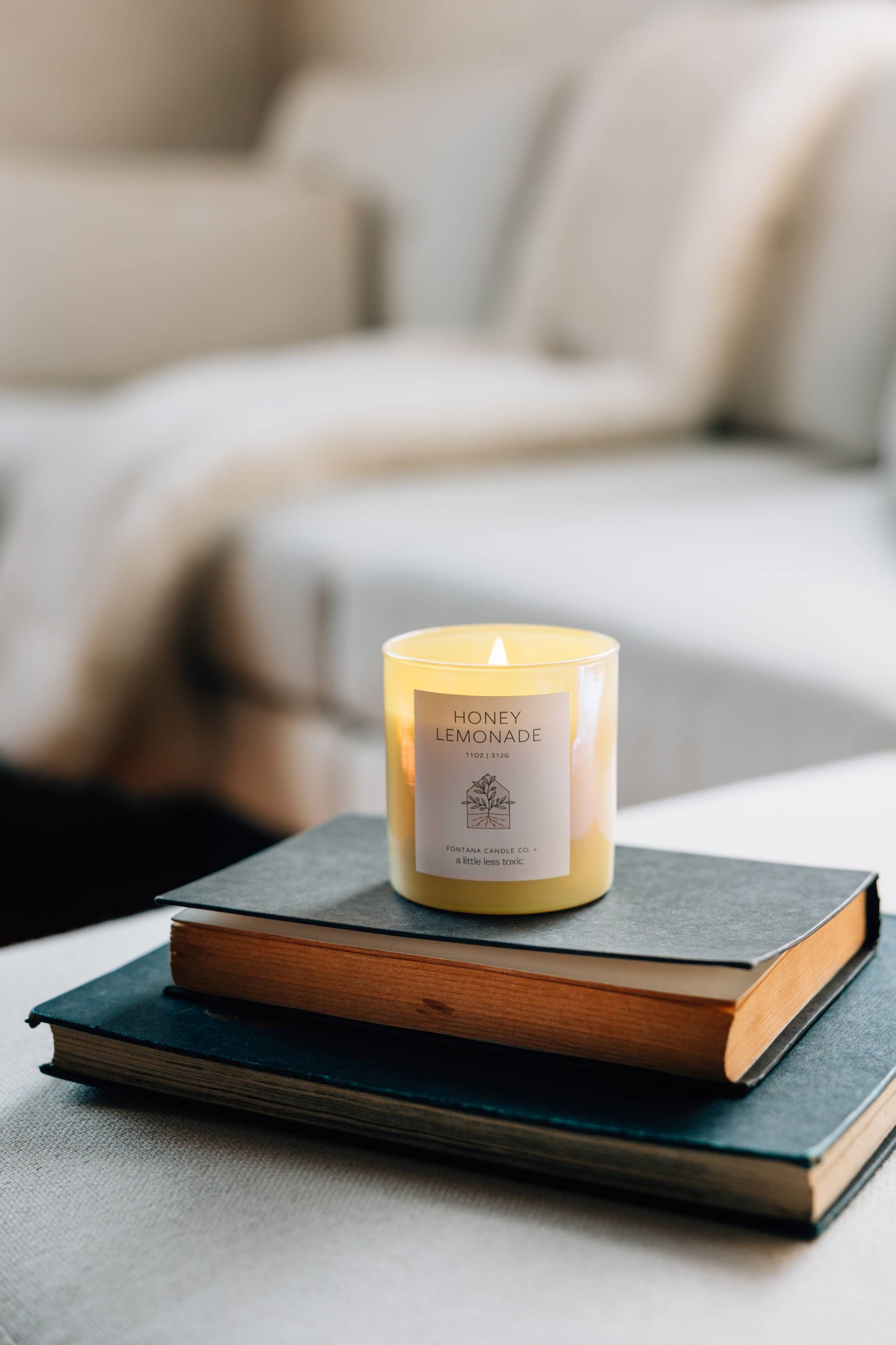 A Little Less Toxic x Fontana Honey Lemonade Candle