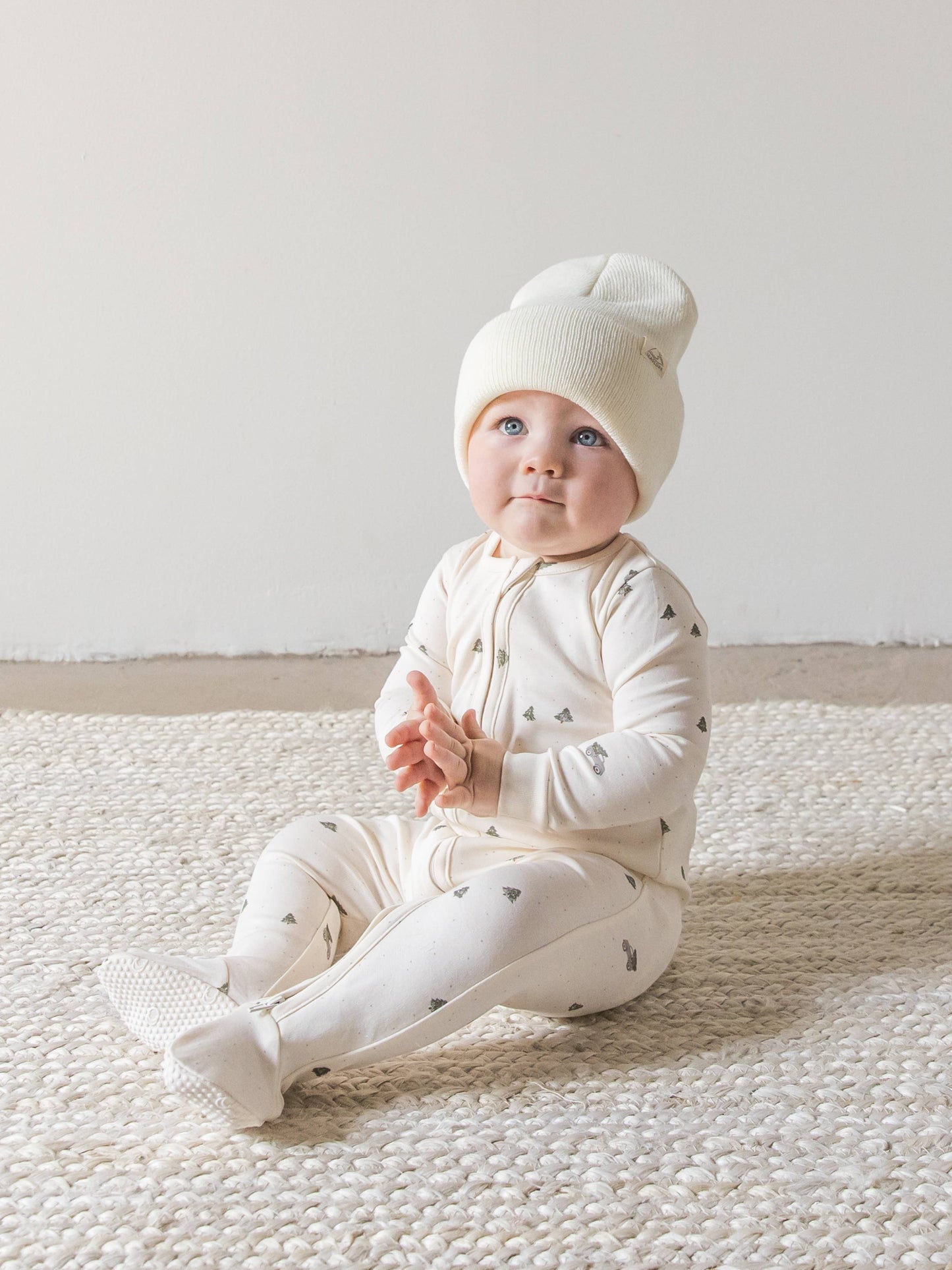 Organic Baby Peyton Footed Sleeper - Tree Farm: 3-6M