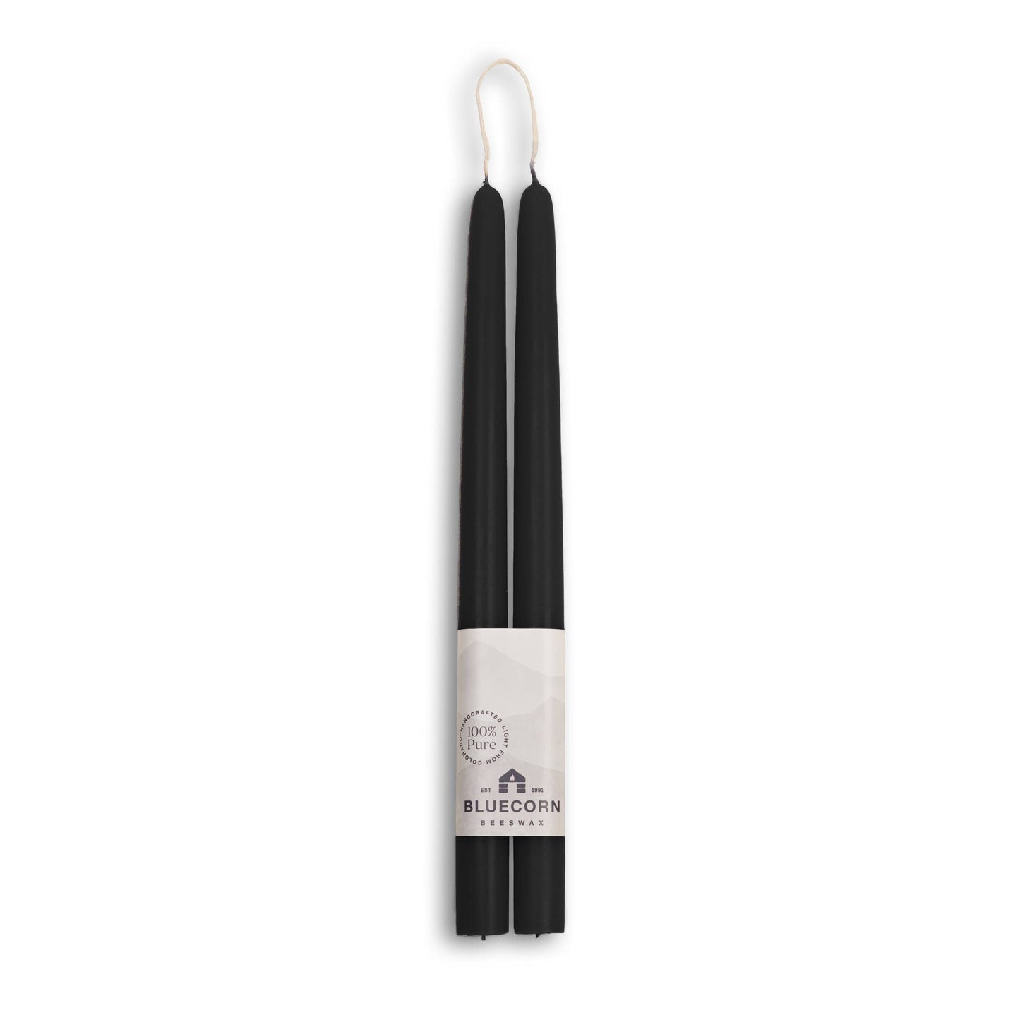 Pair of Hand-Dipped Beeswax Taper Candle Gifts for Fall Home: Burgundy / 12"