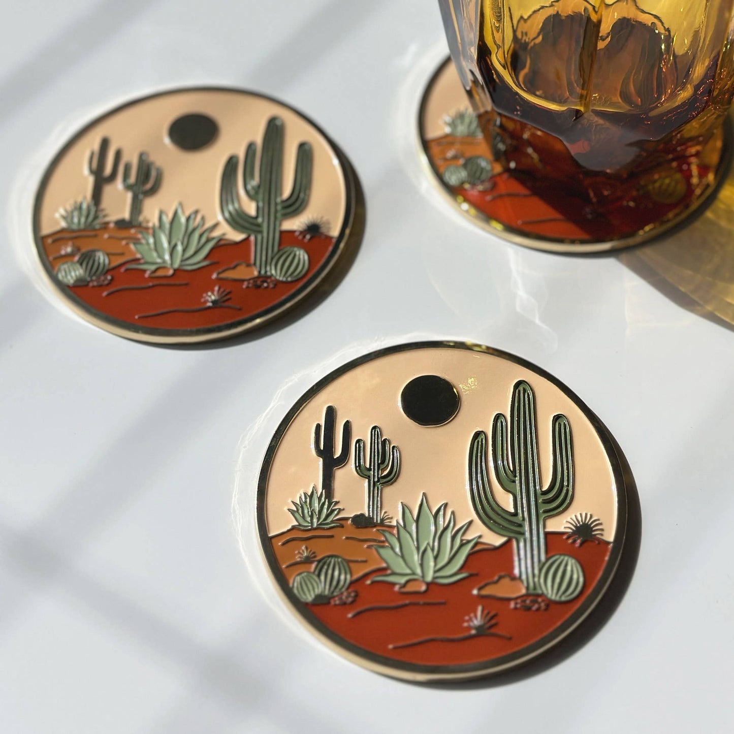 Warm Desert Luxe Coaster | New Home Gift