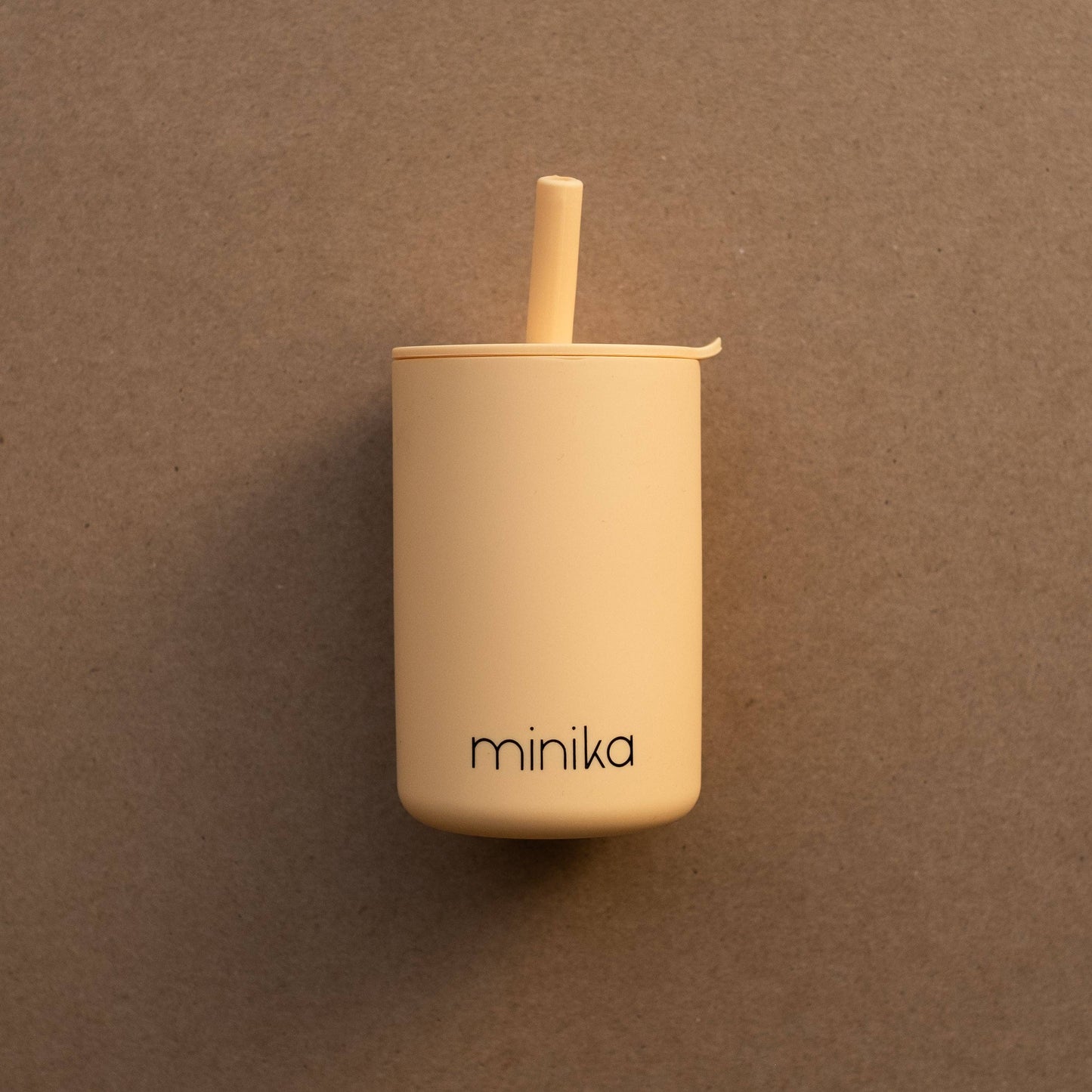 Straw cup with lid - Sunset