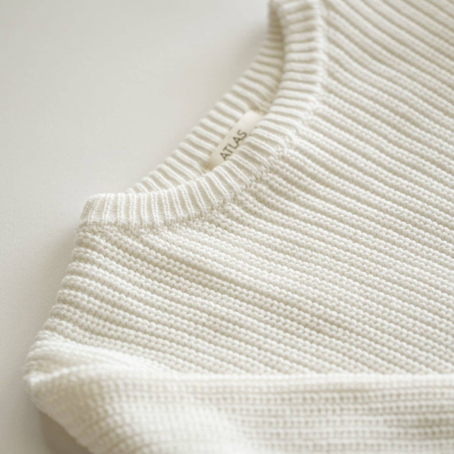 Organic Oversized Knit Sweater: Alfalfa / 6-9M