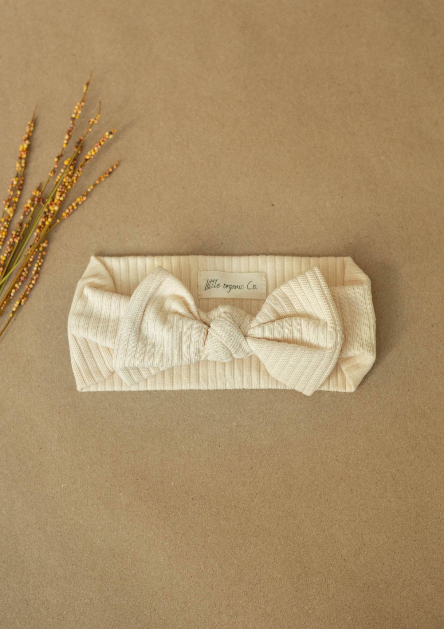 Organic Baby Bow- Sage Green