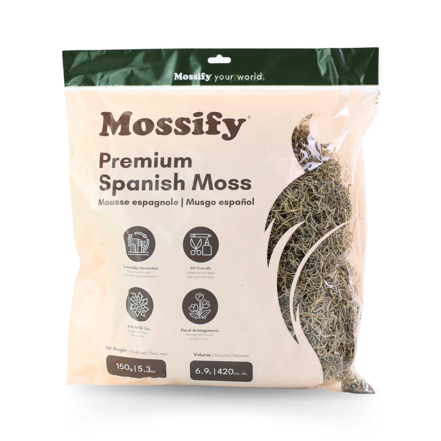 Premium Dried Spanish Moss