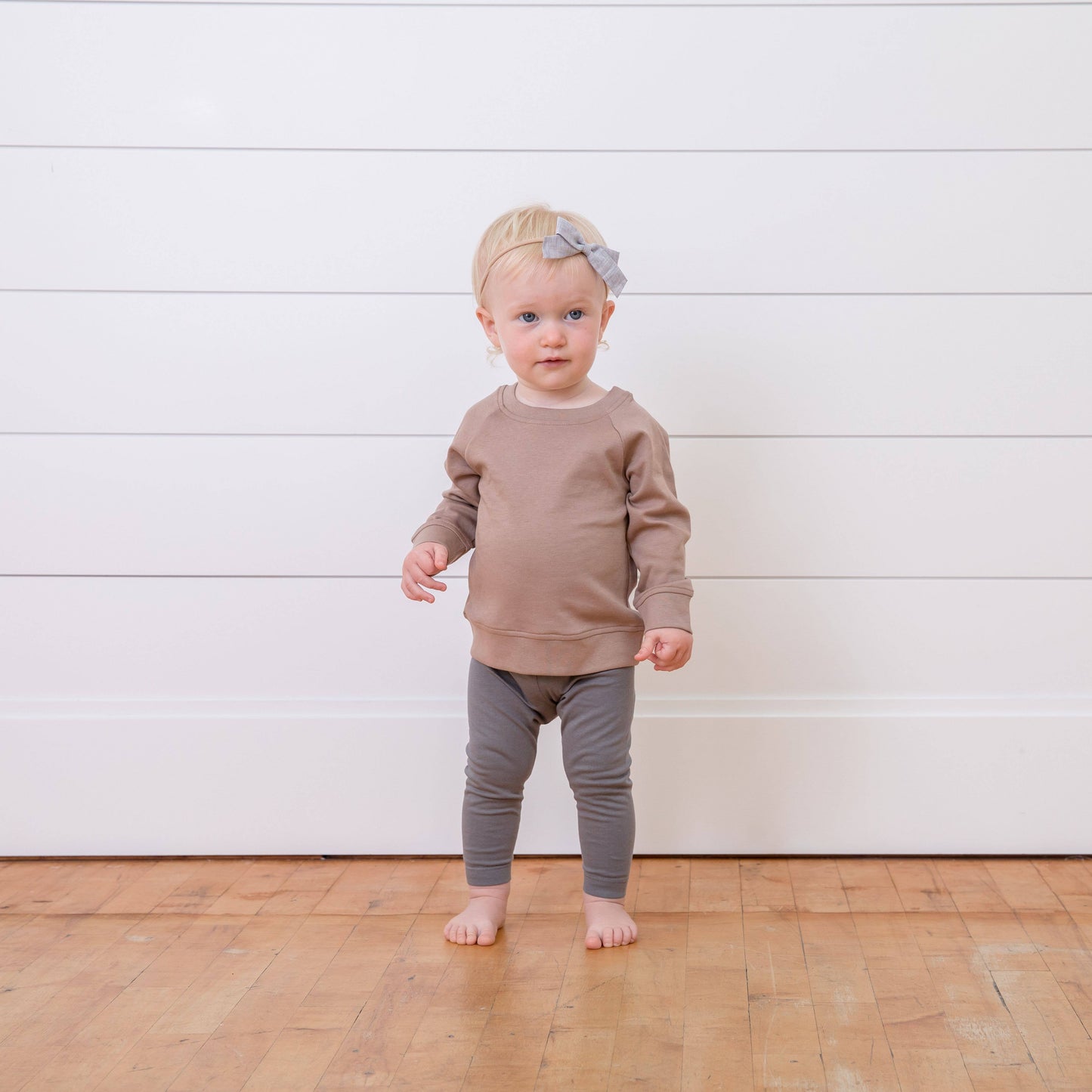 Organic Baby and Kids Portland Pullover - Truffle: 3T