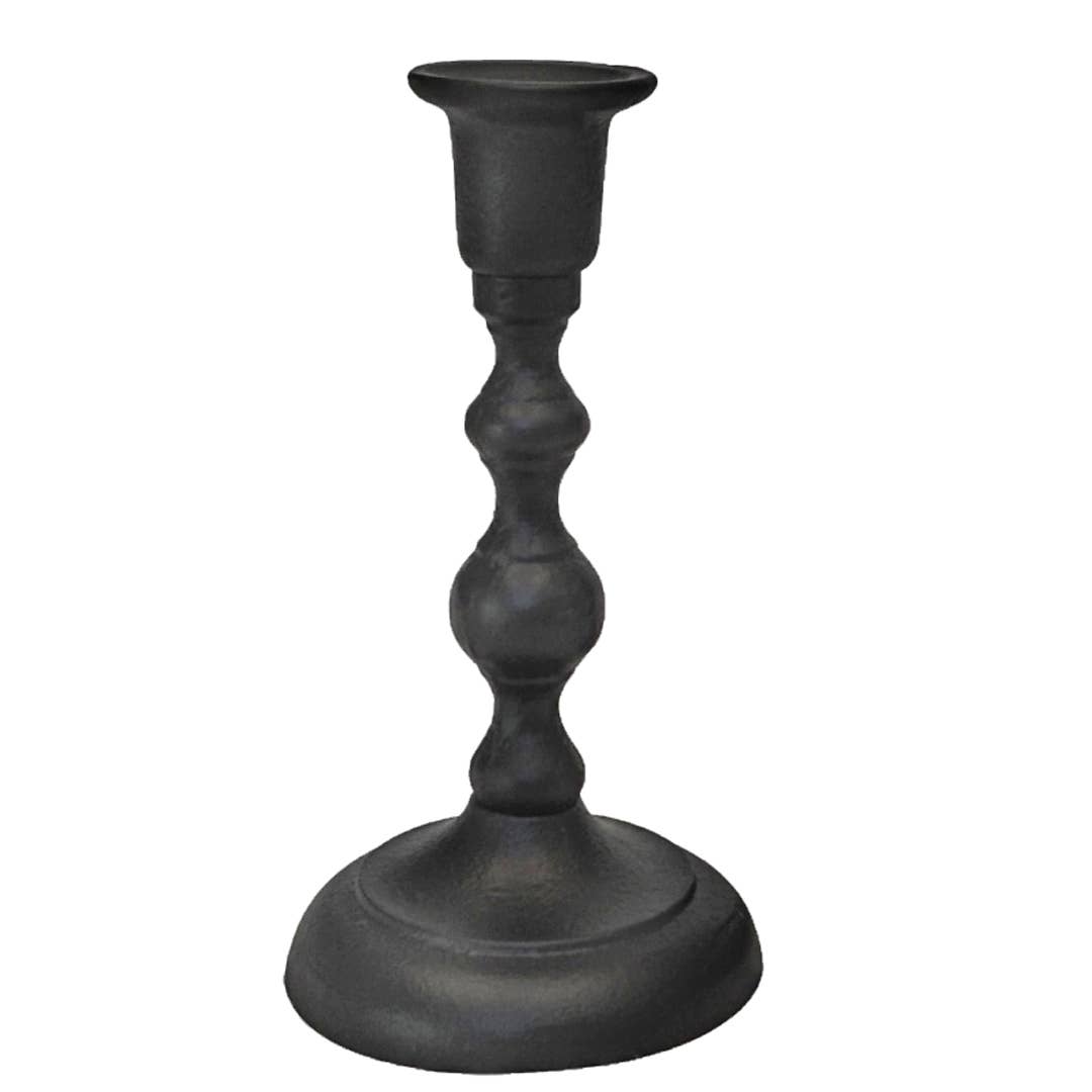 Heirloom Quality Handmade Cast Iron Taper Candle Holders: 9.5"