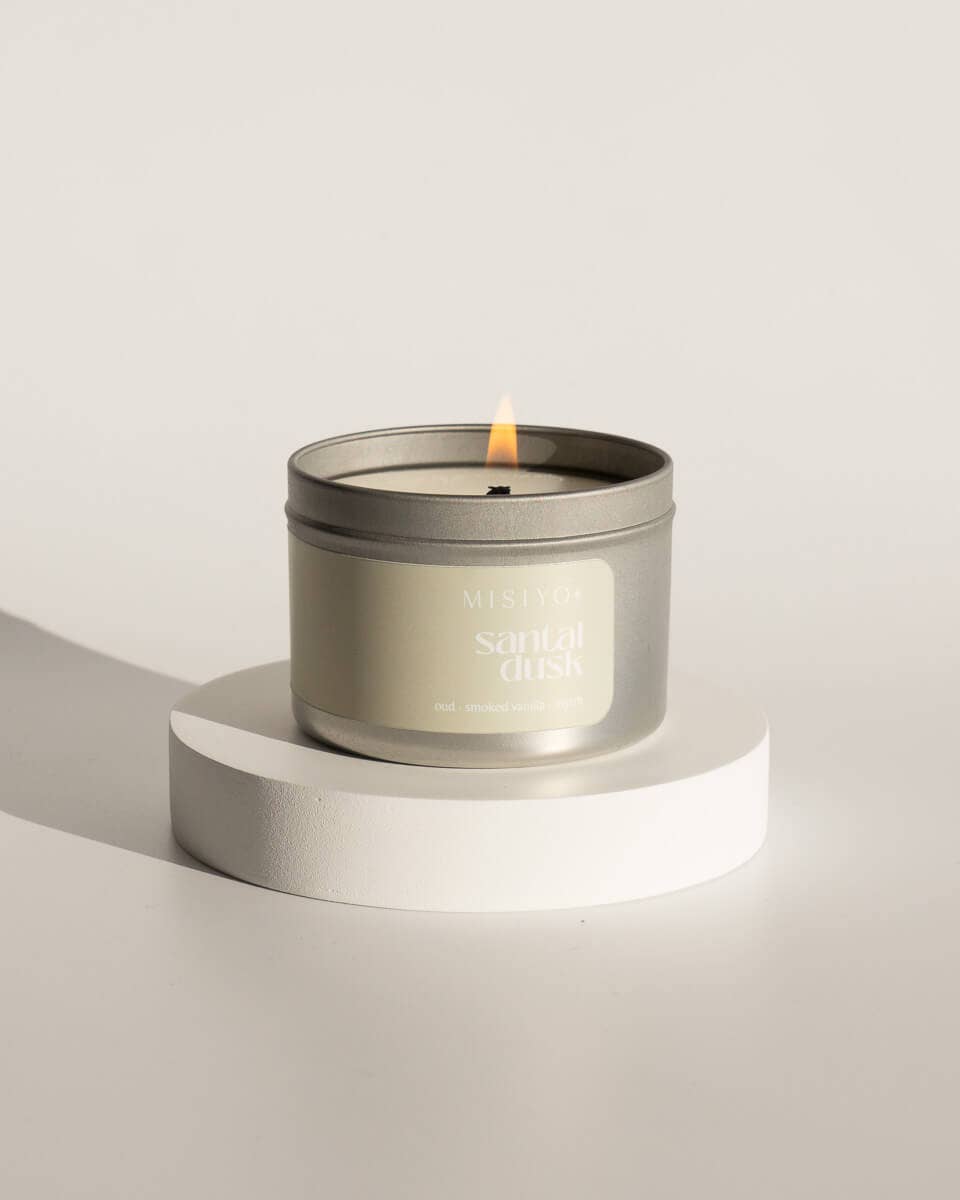 Santal Dusk | Beeswax Blend Candle Tin: 6oz