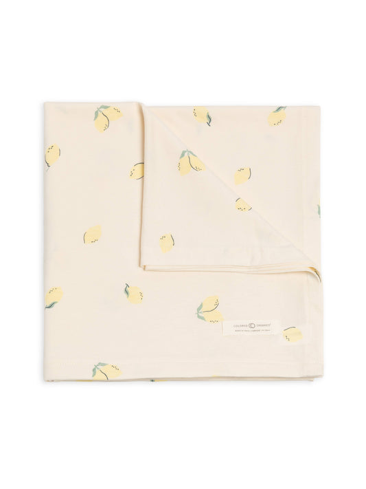 Organic Baby Swaddle Blanket - Lemon