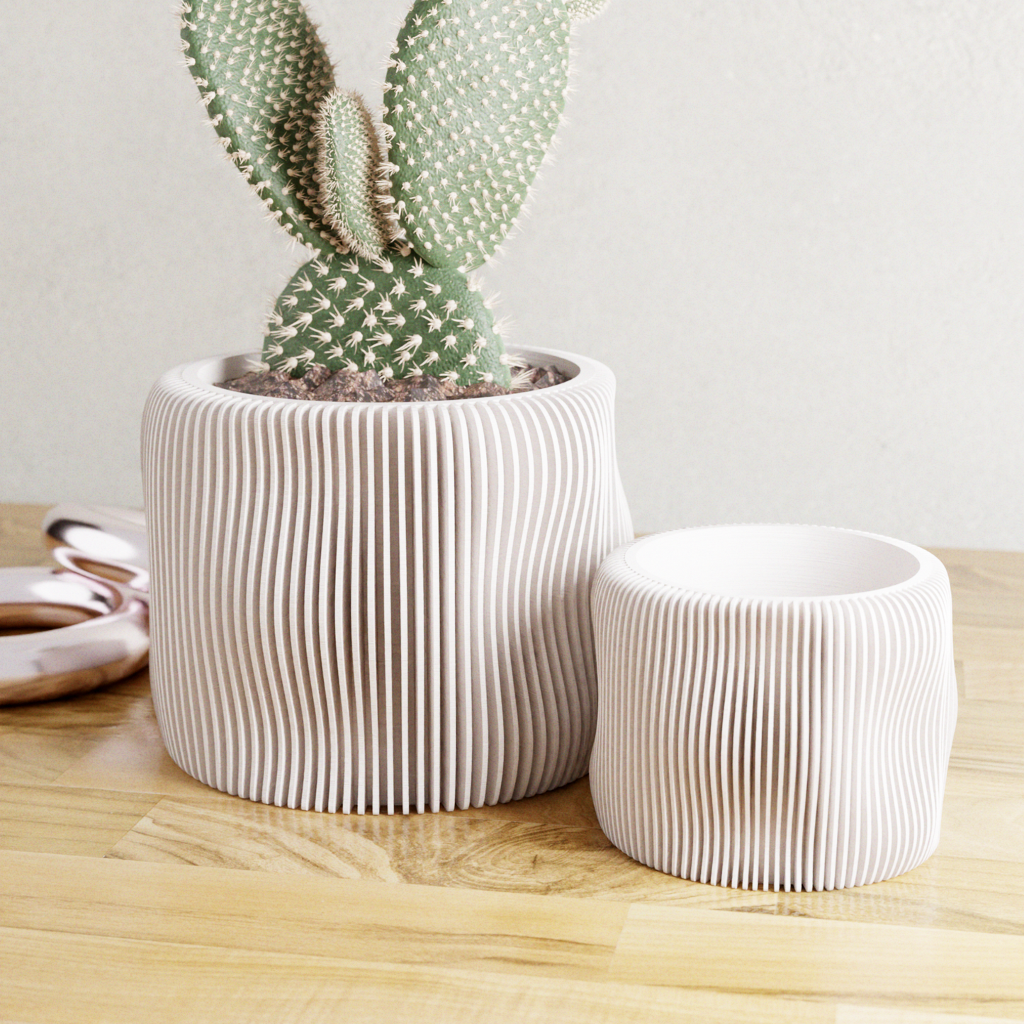 BUBBLY Planter | Modernized Pottery: Pure White / 5 Inches