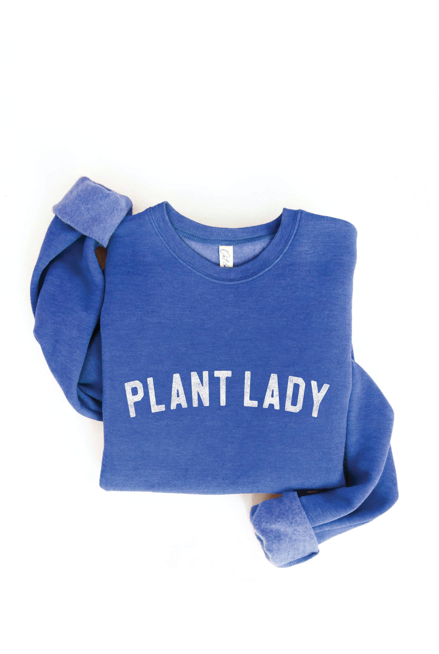 PLANT LADY Print Graphic Sweatshirt: MAUVE / XL
