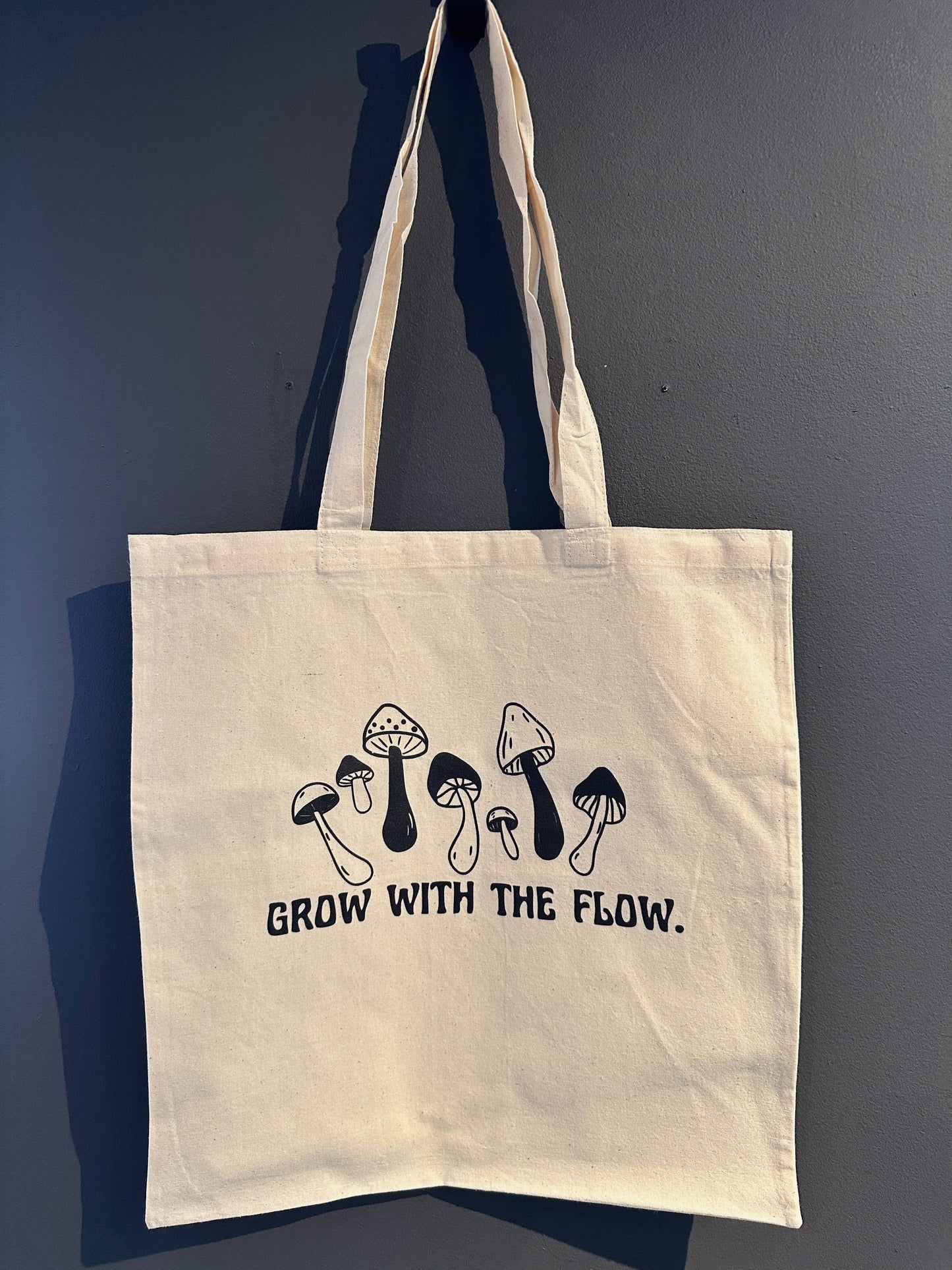Grow With the Flow Mushroom Tote Bag