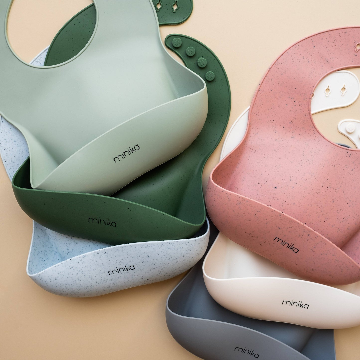 Silicone bib - Sauge